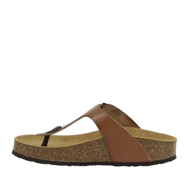 Plakton 341671 Taupe Thong Sandals