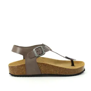 Plakton 341676 Dark Grey Slingback Thong Sandals