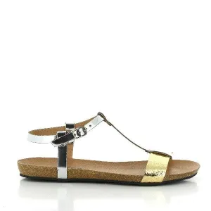 Plakton 575718 Gold Slingback Sandals