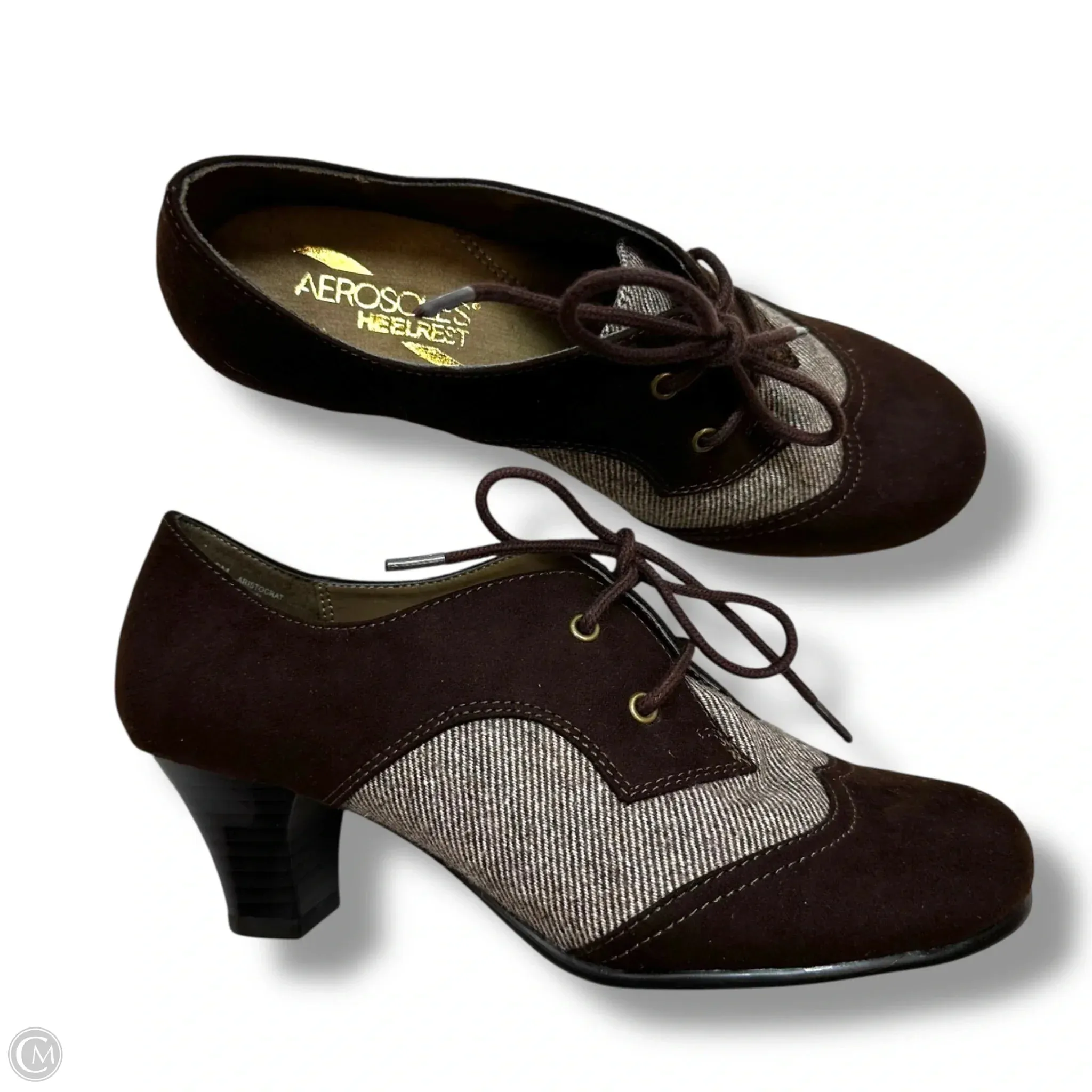 Shoes Heels Block By Aerosoles In Brown, Size: 6 Classy Sandals