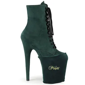 Pleaser Pole Shoe Protectors | Emerald Green Velvet