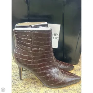Boots Mid-calf Heels By Nine West In Brown, Size: 8.5 Quick Step Boots