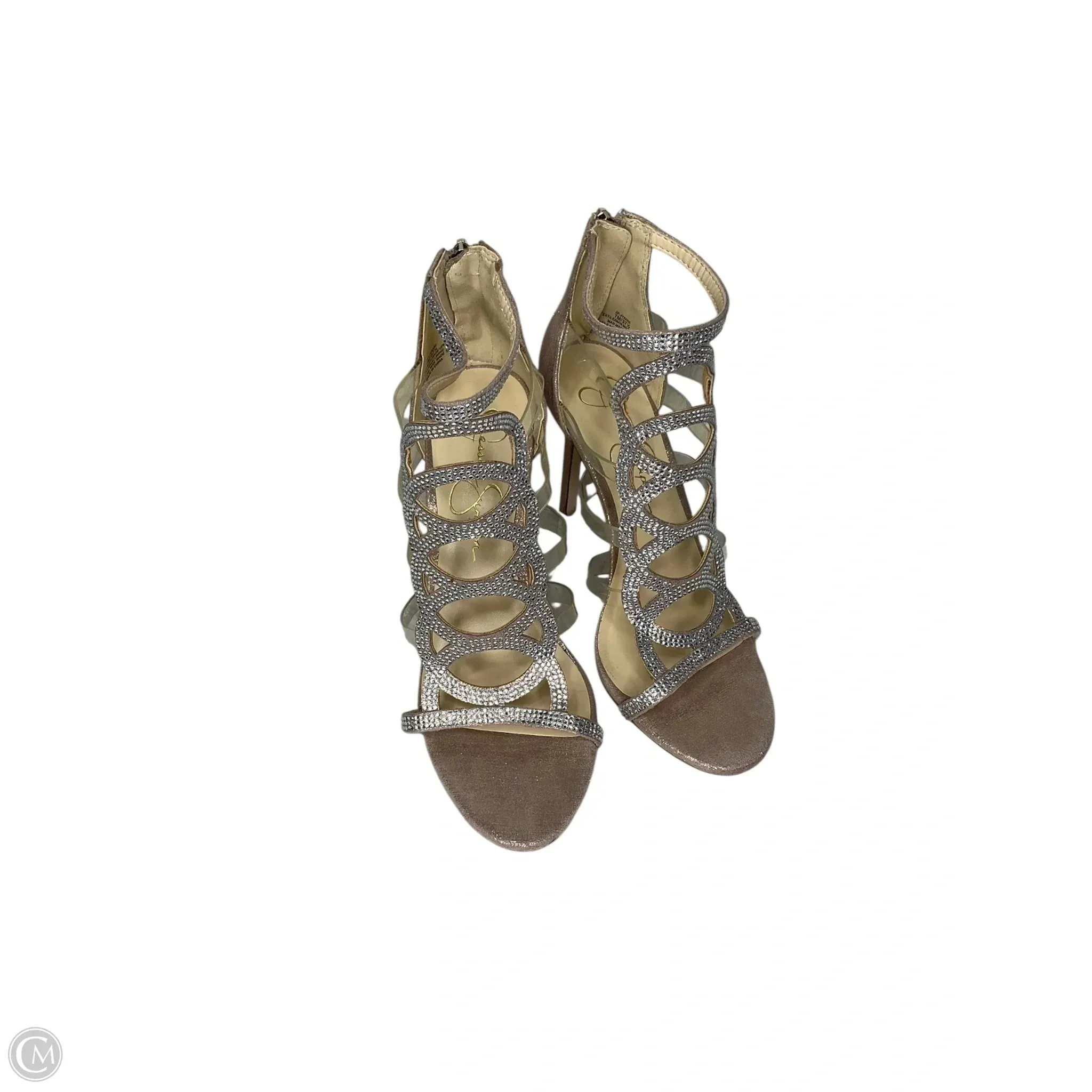 Ultra Soft Eva Midsole Shoes Heels Stiletto By Jessica Simpson In Rose Gold, Size: 7.5