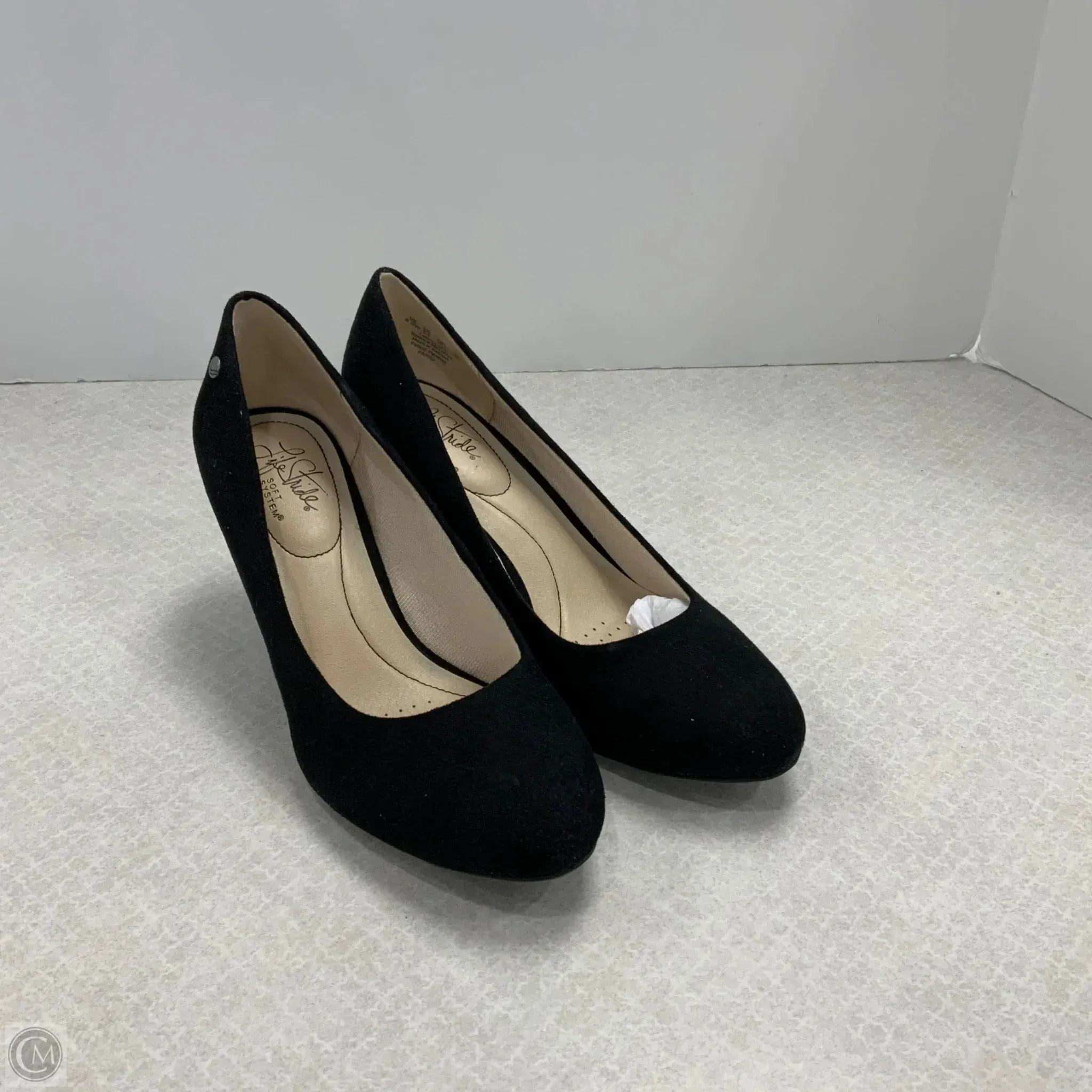 Slip On Style Shoes Heels Stiletto By Life Stride In Black, Size: 8.5