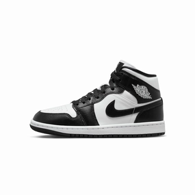 Advanced Cushioning Material Comfort Socksliner Air Jordan 1 Womens Mid Shoes 'White/Black'