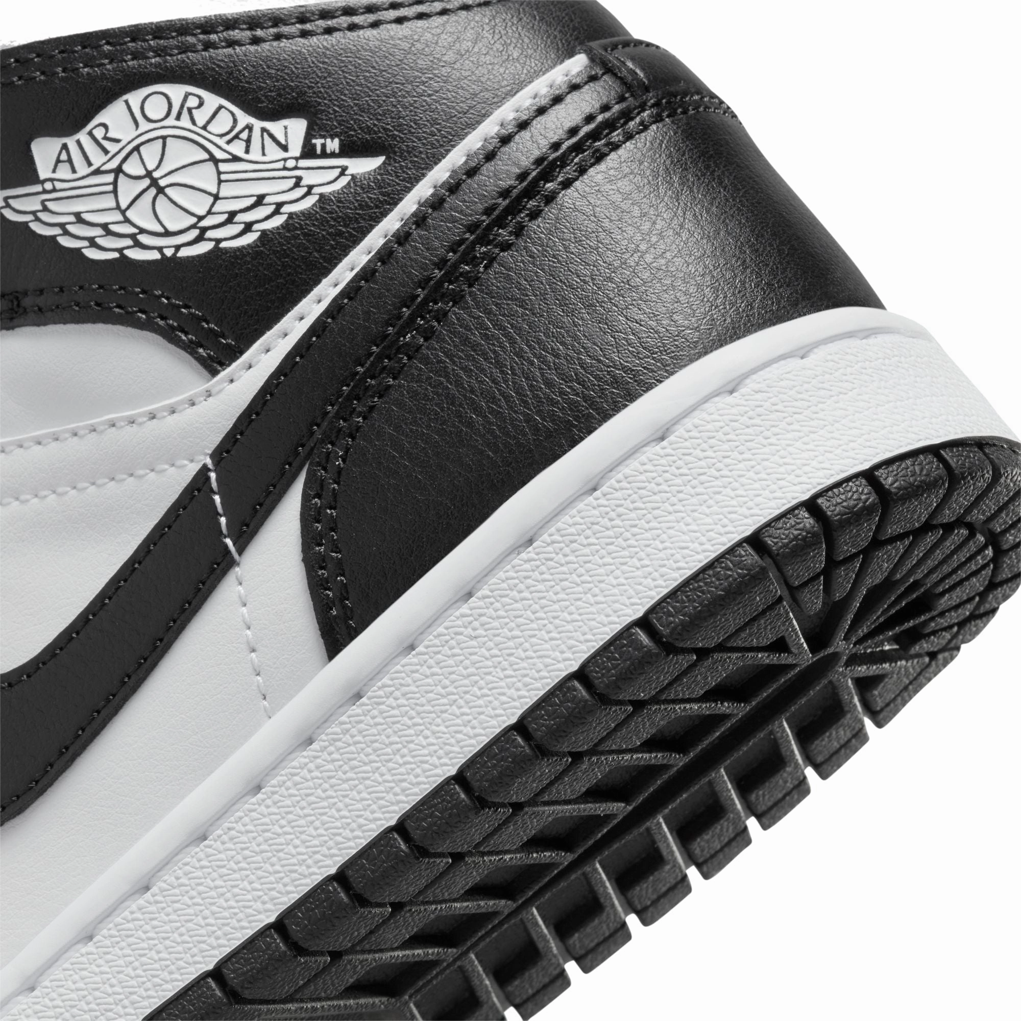 Ultra Light Cushioning rubber sole shoe property Air Jordan 1 Womens Mid Shoes 'White/Black'