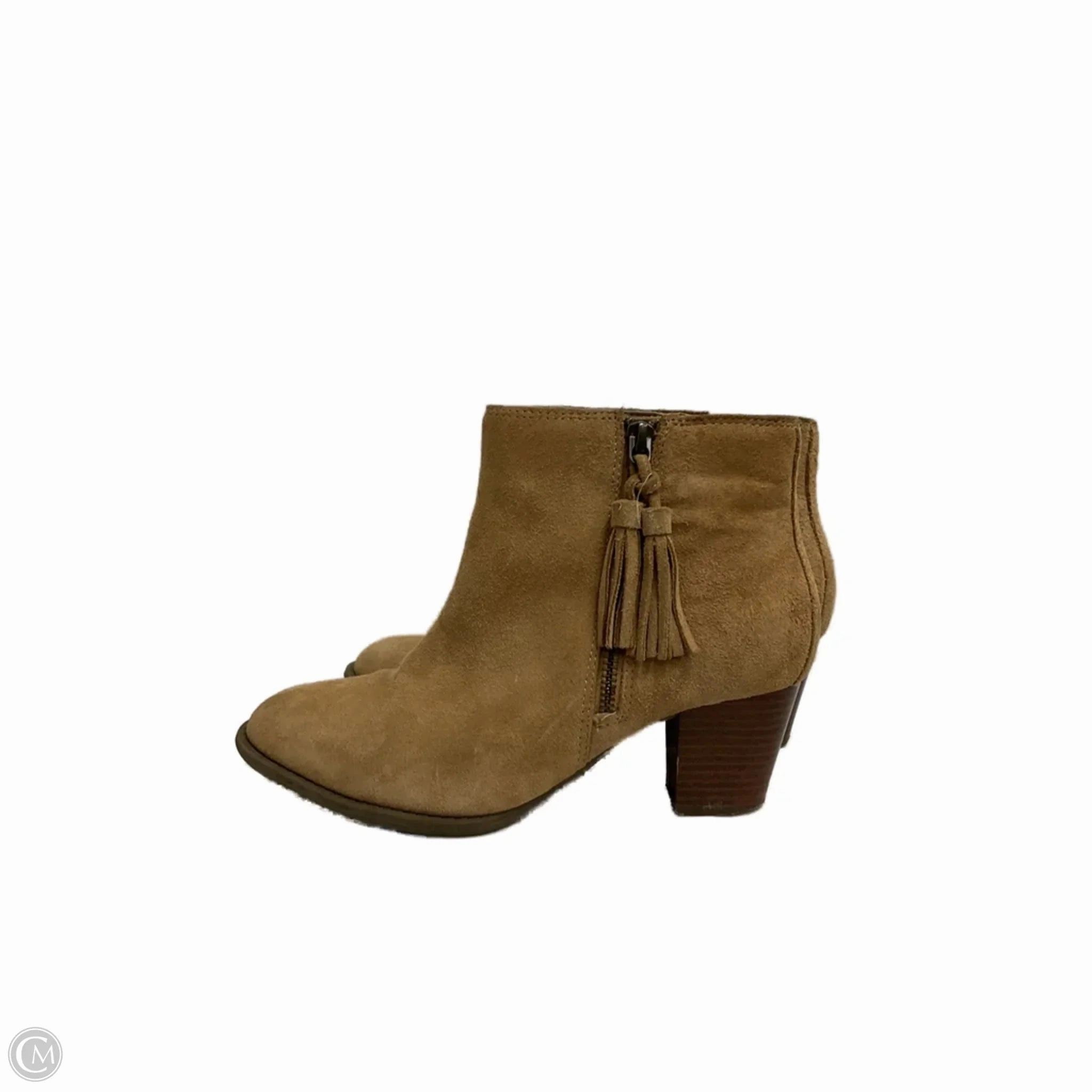 Boots Ankle Heels By Vionic In Beige, Size: 7.5 Ground Force