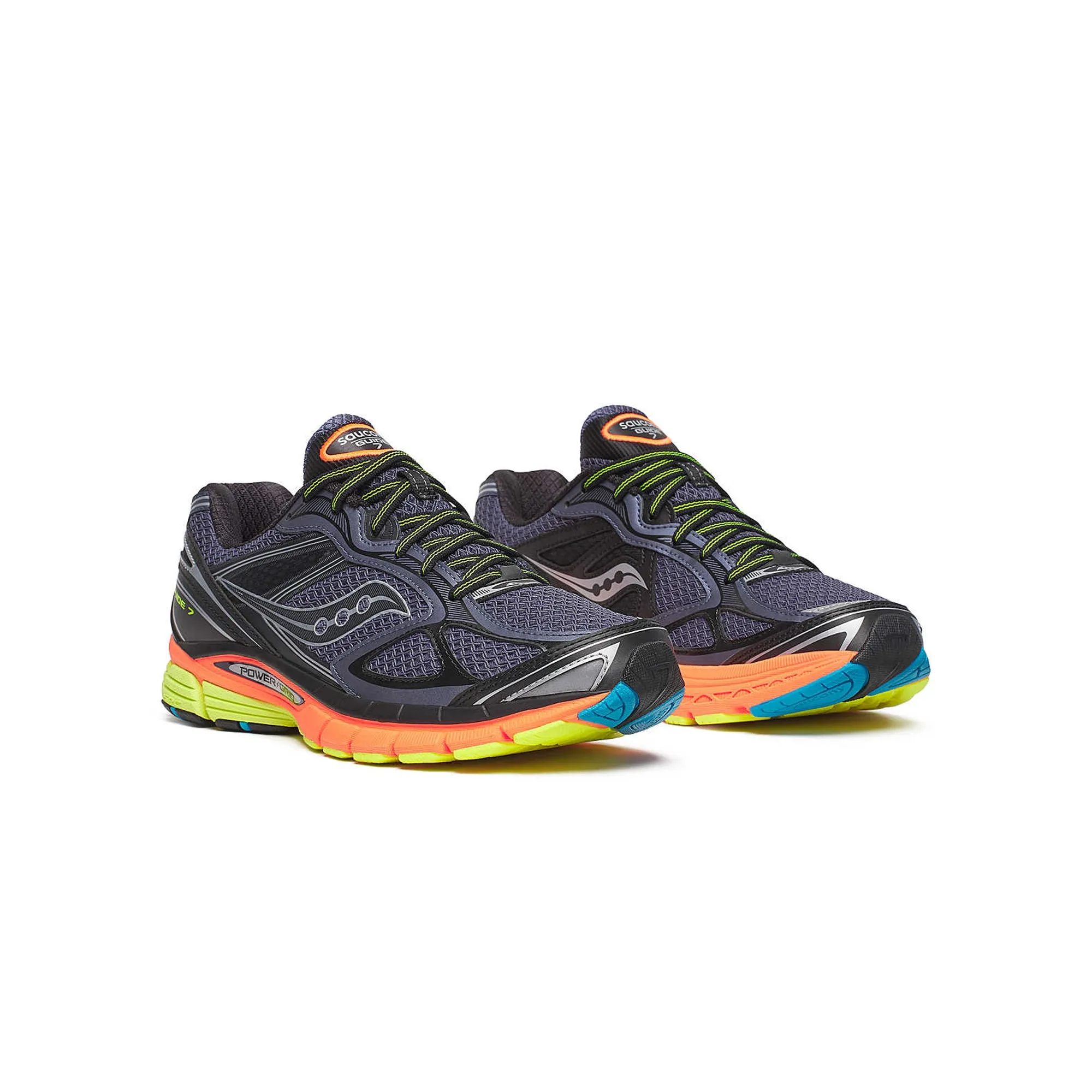 lace - up design Pronation Control Structure Saucony Mens Progrid Guide 7 Shoes