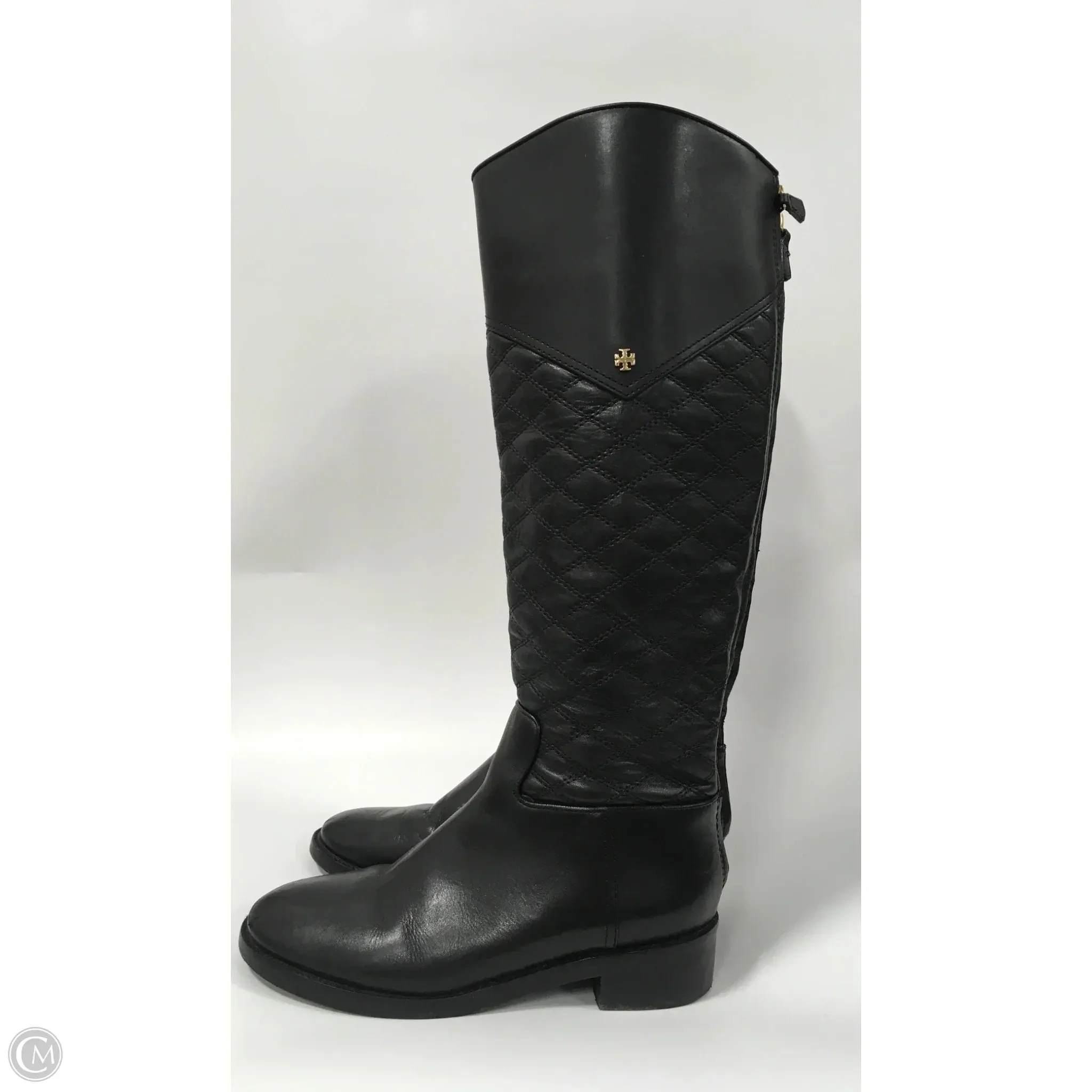 On-the-Go Fit Transit Life Boots Mid-calf Flats By Tory Burch In Black, Size: 7