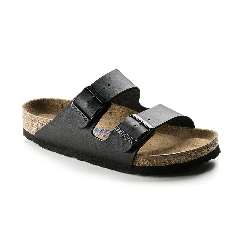 Men's Arizona Soft Footbed Black Birko-Flor Relaxing Sandals