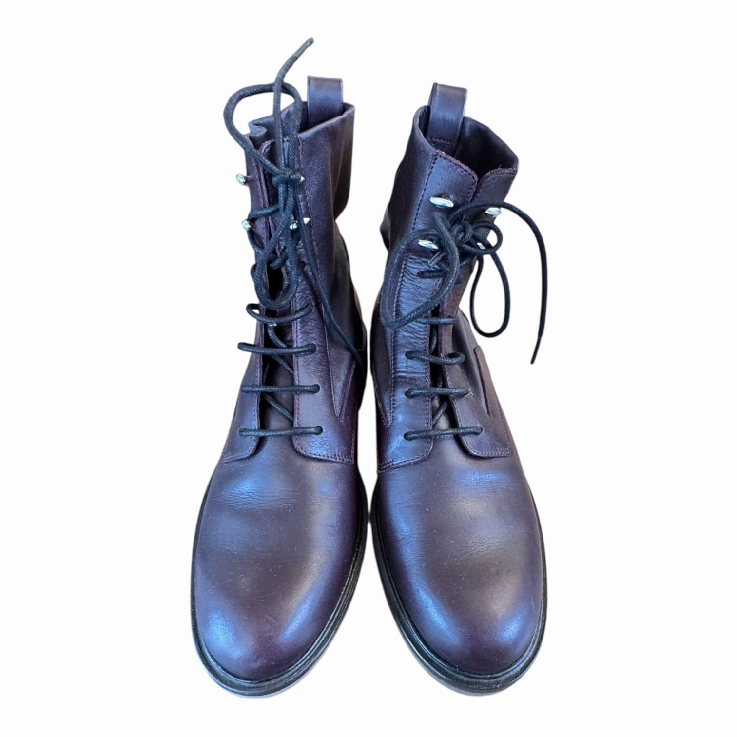 Boots Ankle Flats By Rag And Bone In Purple, Size:7.5 Waterproof Snow Trekker Zip   Up Design