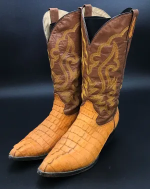 Premier Men's Yellow Brown Cowboy Western Boots - Size MEX 27.5