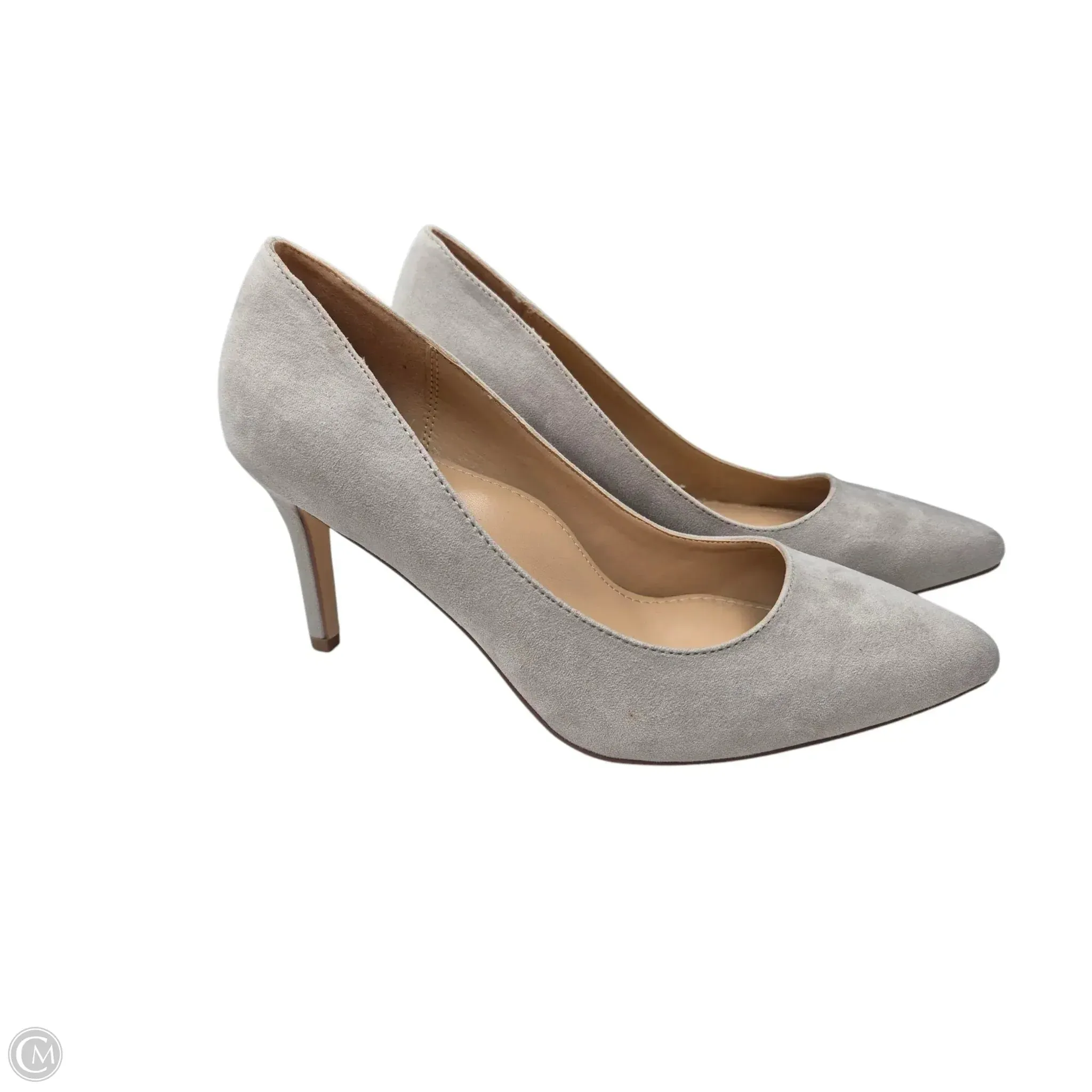 Shoes Heels Stiletto By Justfab In Grey, Size: 8.5 Timeless Footwear Sophisticated Shoes