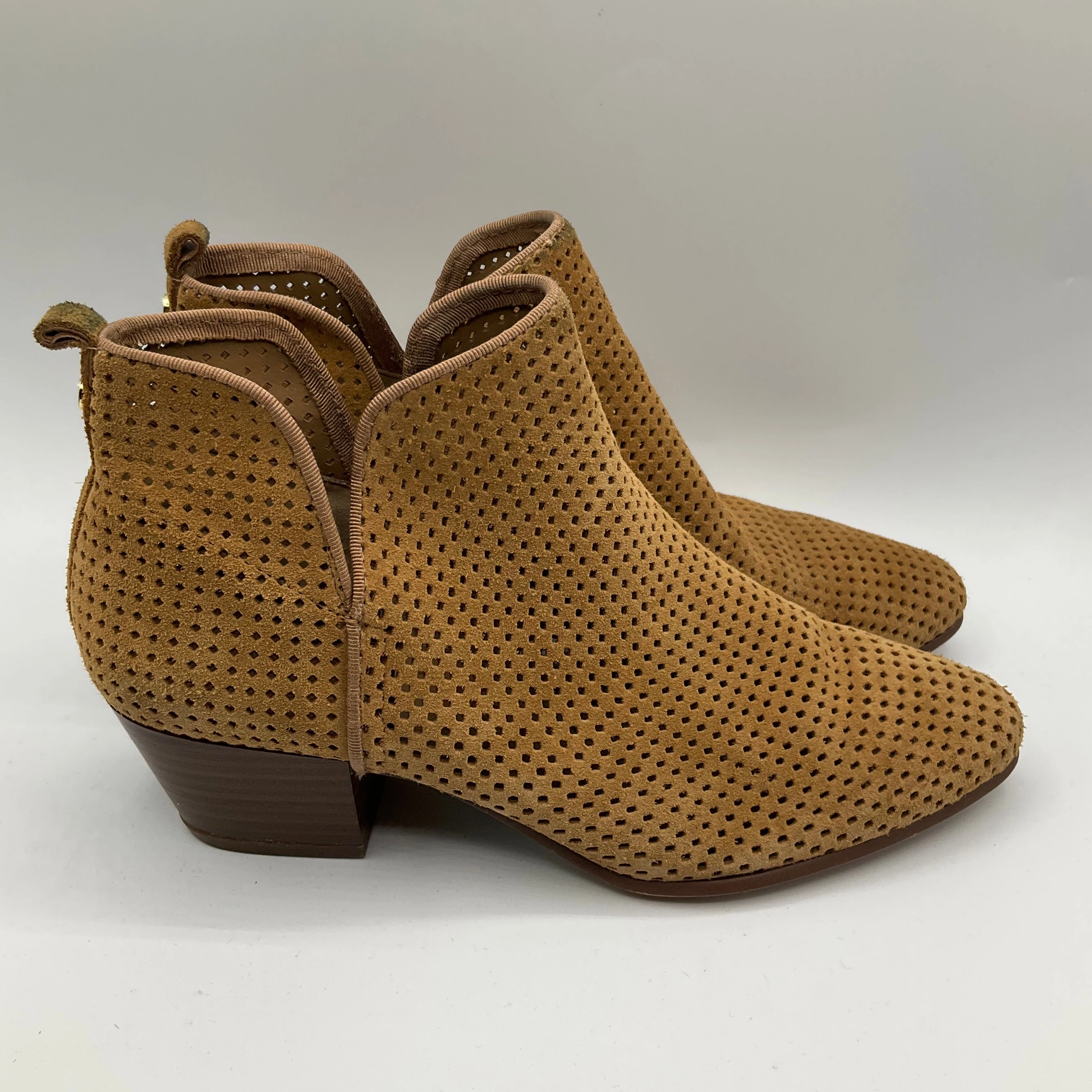 Soft Inner Lining Boots Ankle Heels By Sam Edelman In Tan, Size: 6