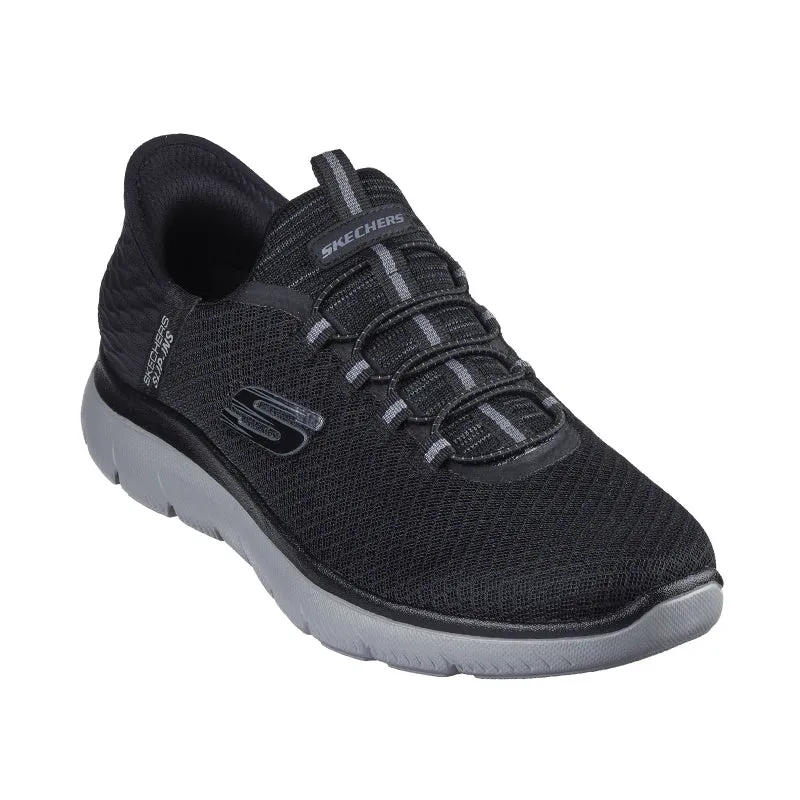 Men's Slip-ins Summits High Range Black Mesh/Trim for people who need an easy - to - clean product