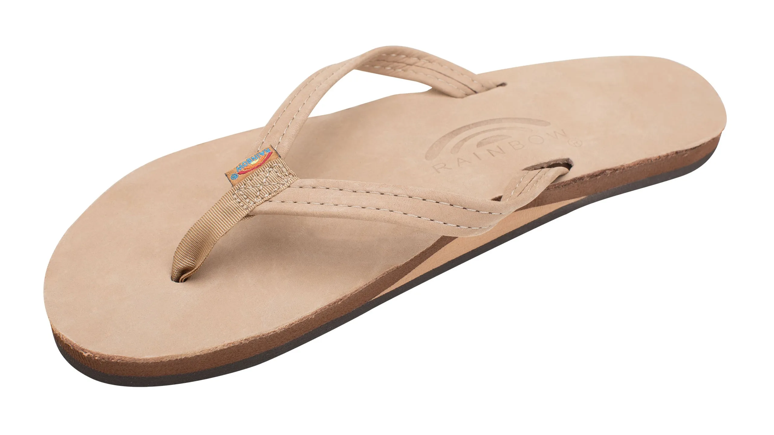 Rainbow Womens Single Layer Thin Strap Sandal synthetic leather