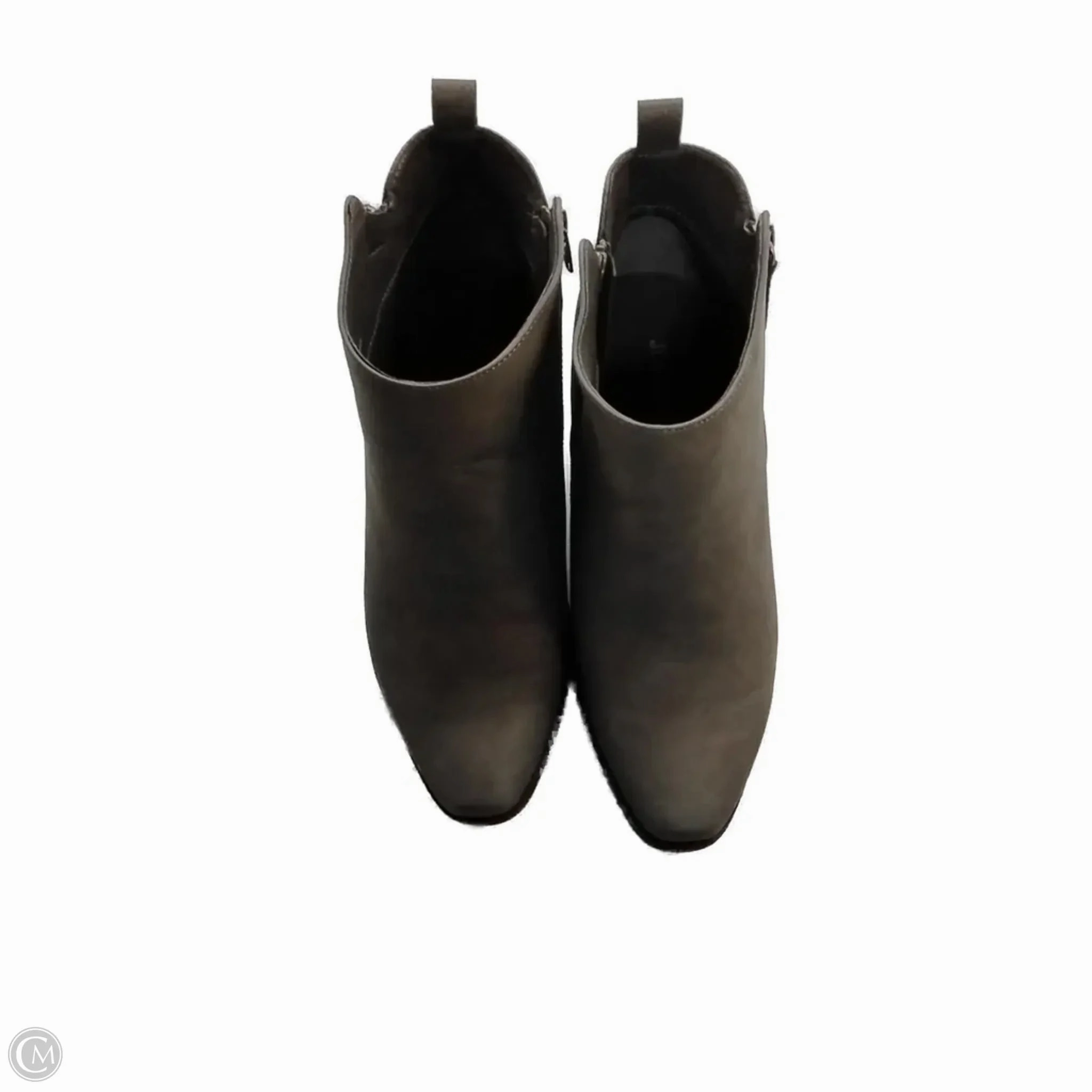 Boots Ankle Heels By Justfab In Grey, Size: 8 Feather Light Nature Lover