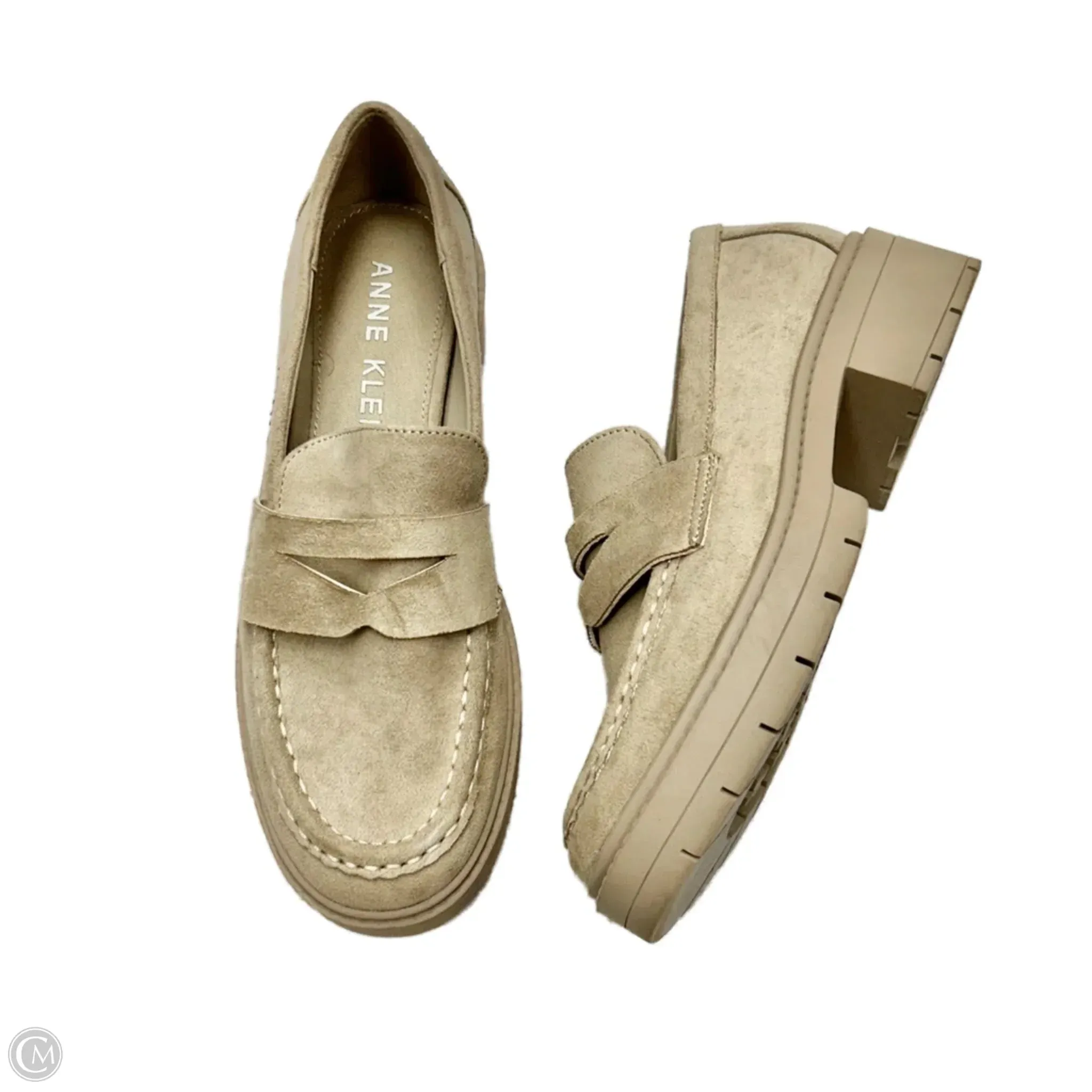 Soft Design Shoes Heels Block By Anne Klein In Beige, Size: 5.5
