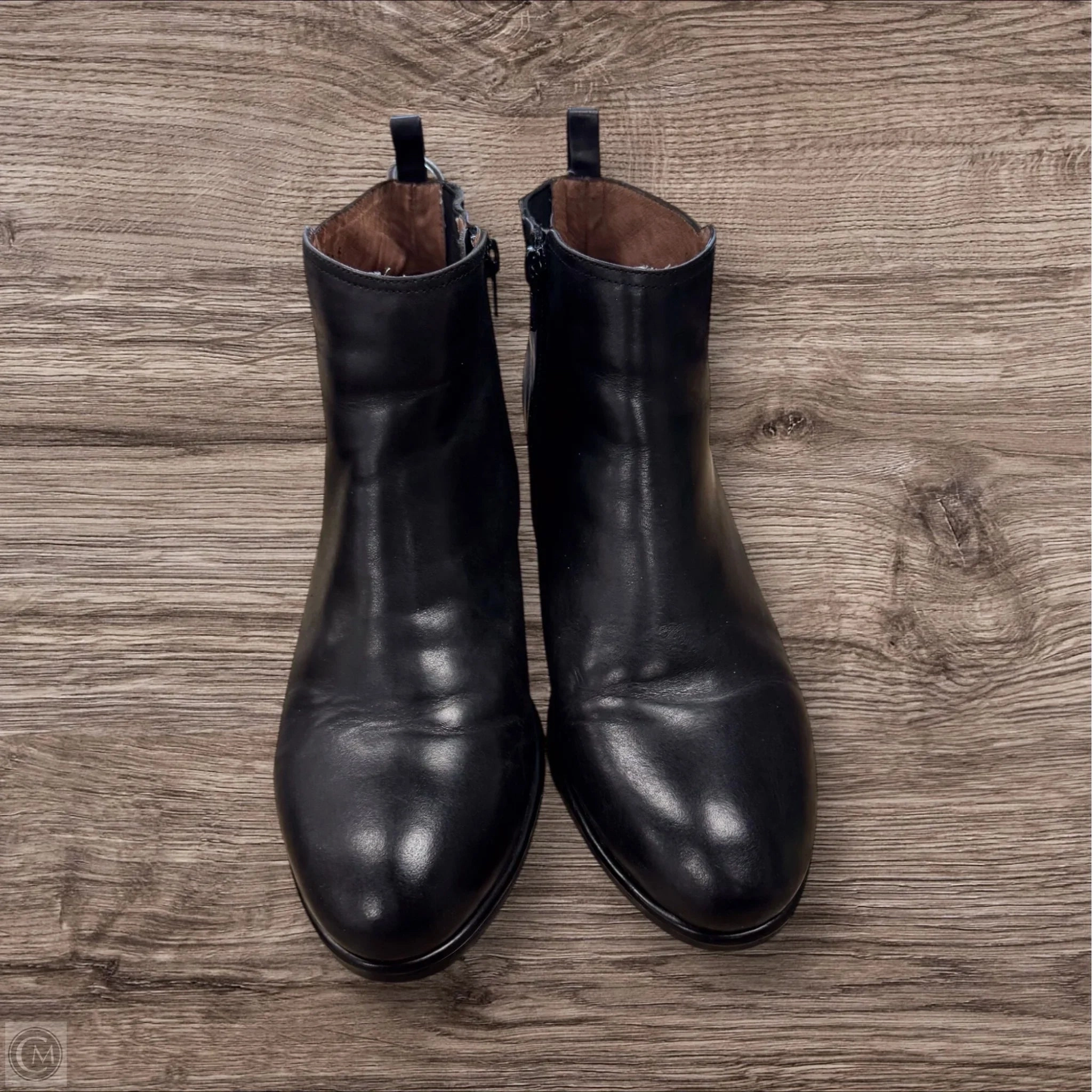 Slip Block Boots Ankle Heels By Jeffrey Campbell In Black, Size: 9.5