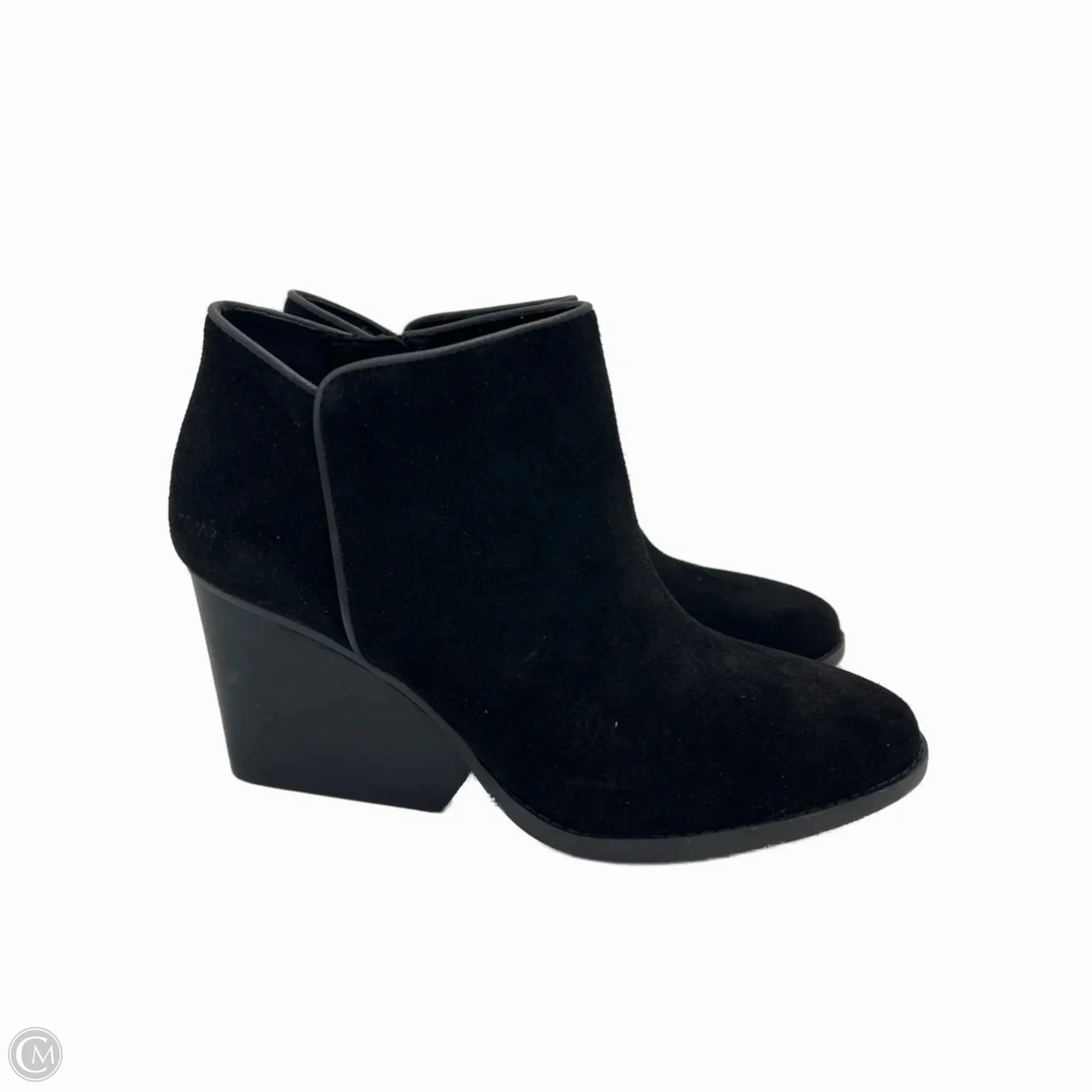 NEW! Boots Ankle Heels By Toms In Black, Size: 9 Firm Hold