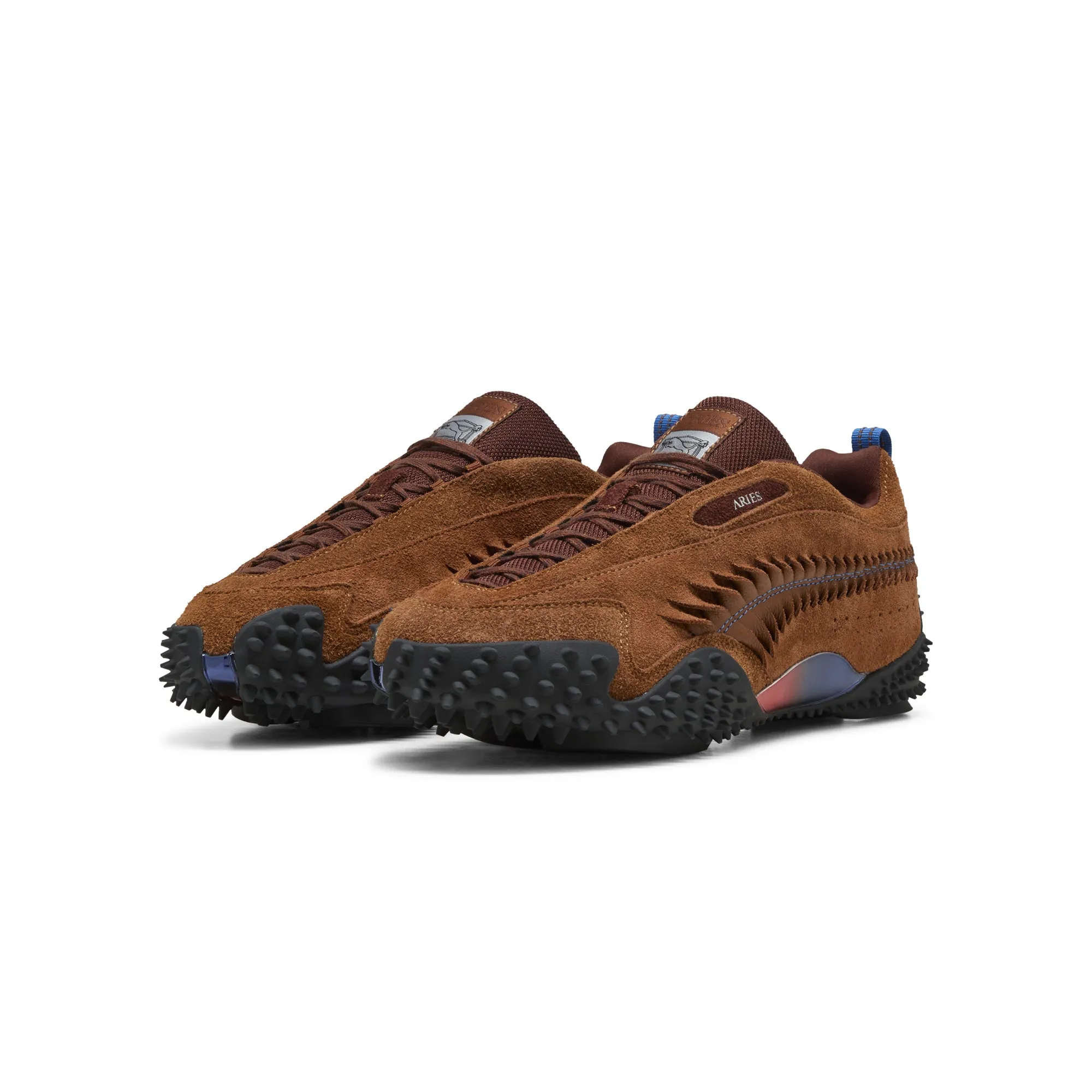 animal - print - design shoes Puma x Aries Mens Mostro Craft Shoes