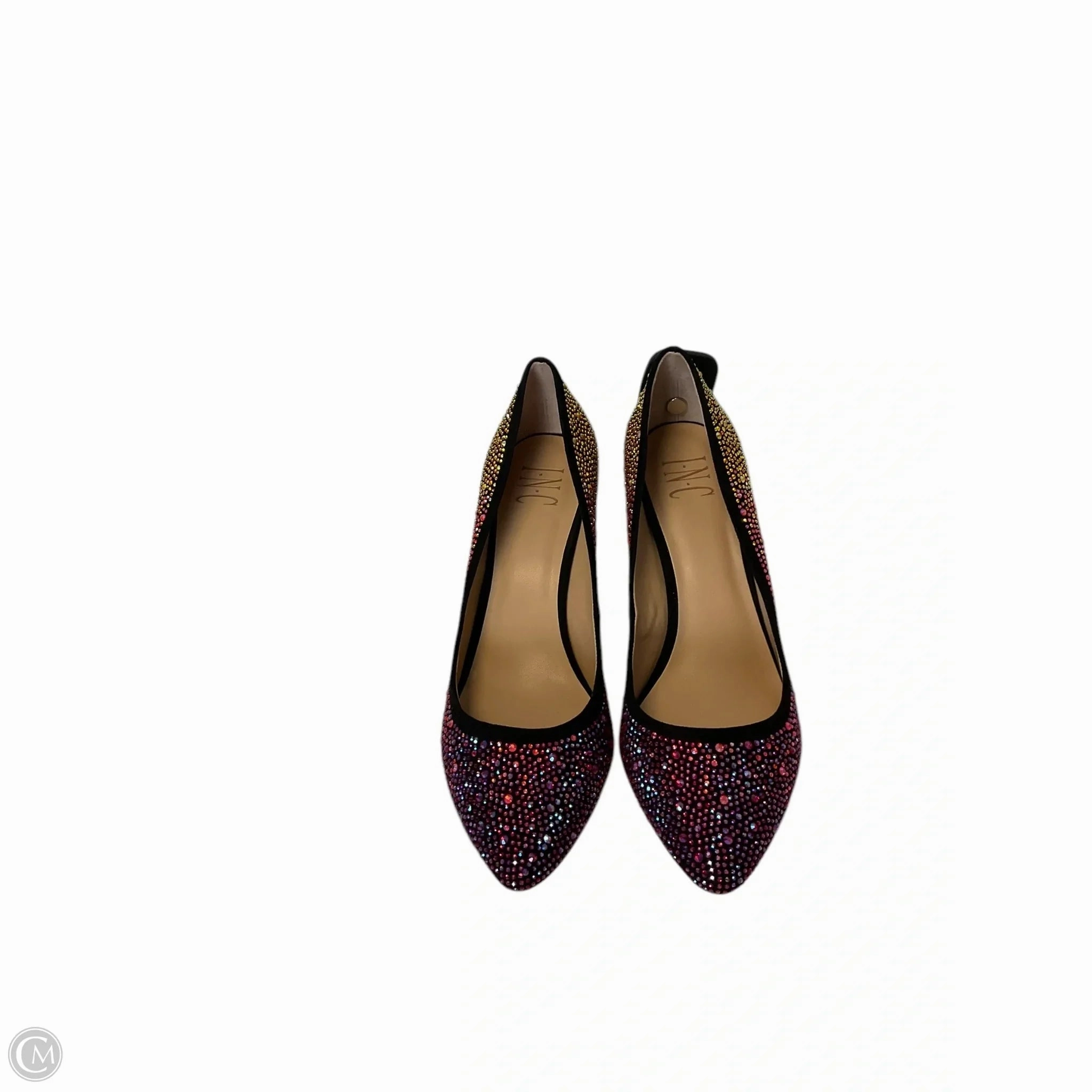 Evening Footwear Training Shoes Heels Stiletto By Inc In Black, Size: 8