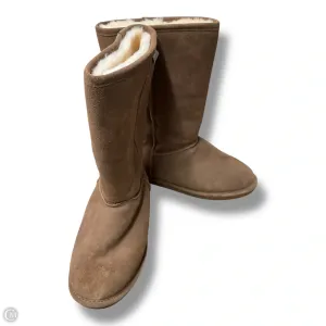 Fall Boots Chic Winter Style Boots Mid-calf Flats By Bearpaw In Brown, Size: 11
