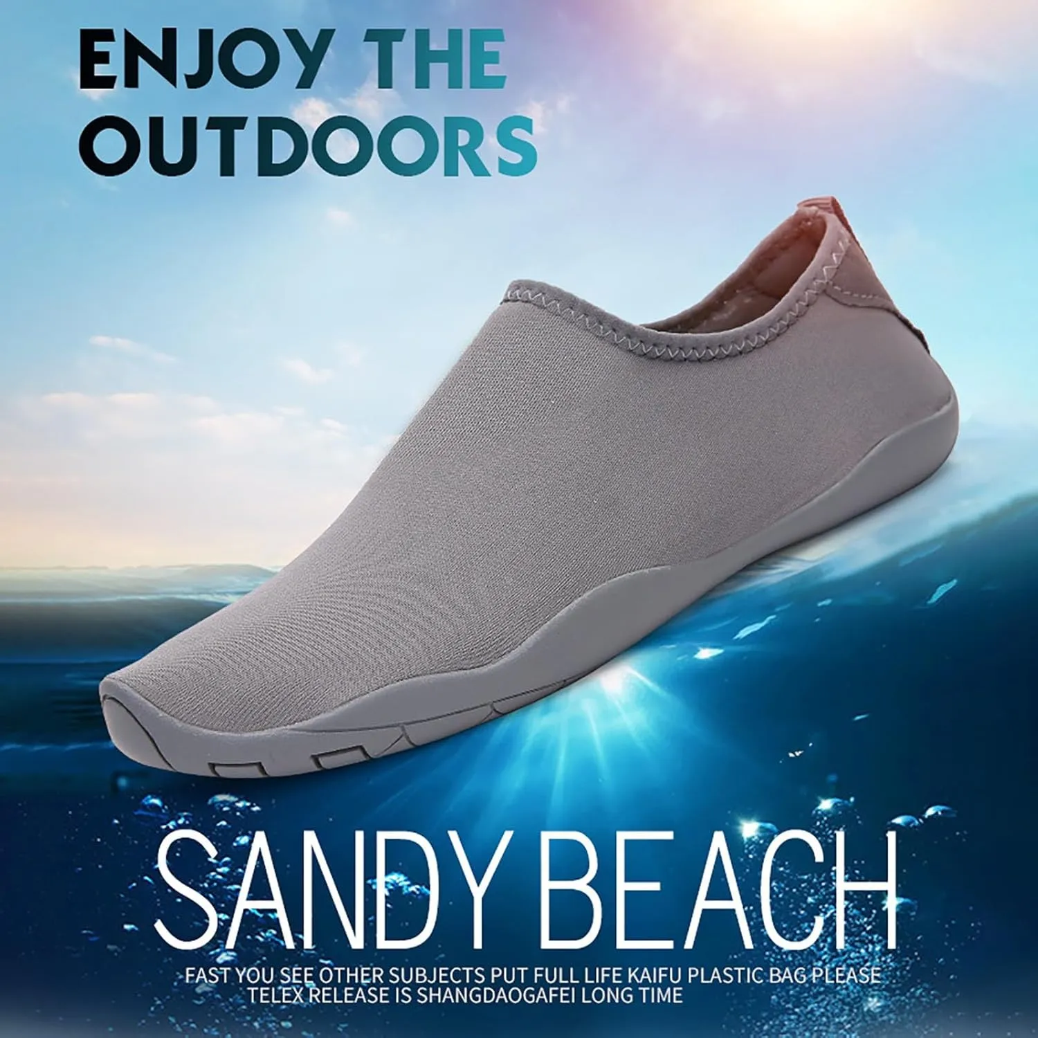 Quick Dry Water Shoes for Barefoot Beach Swim Pool Aqua Socks Womens Mens Outdoor Sports Hiking Surf Kayaking Yoga Exercise Shoes