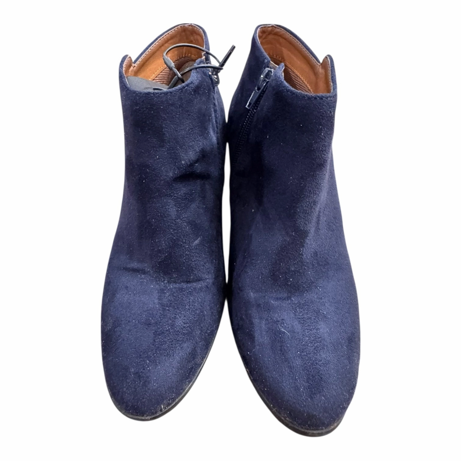 Work Boots Ankle Flats By Soda In Blue, Size:8