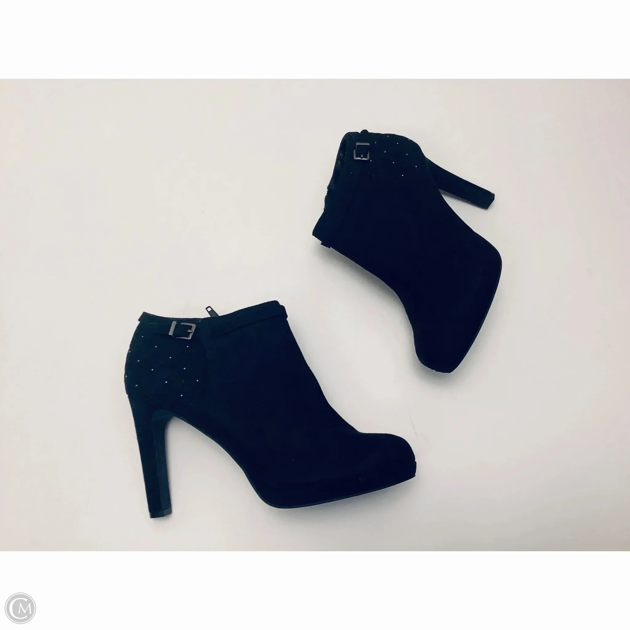 Casual Walk Shock Absorbing Functional Minimalist Boots Ankle Heels By Kelly And Katie In Black, Size: 9.5