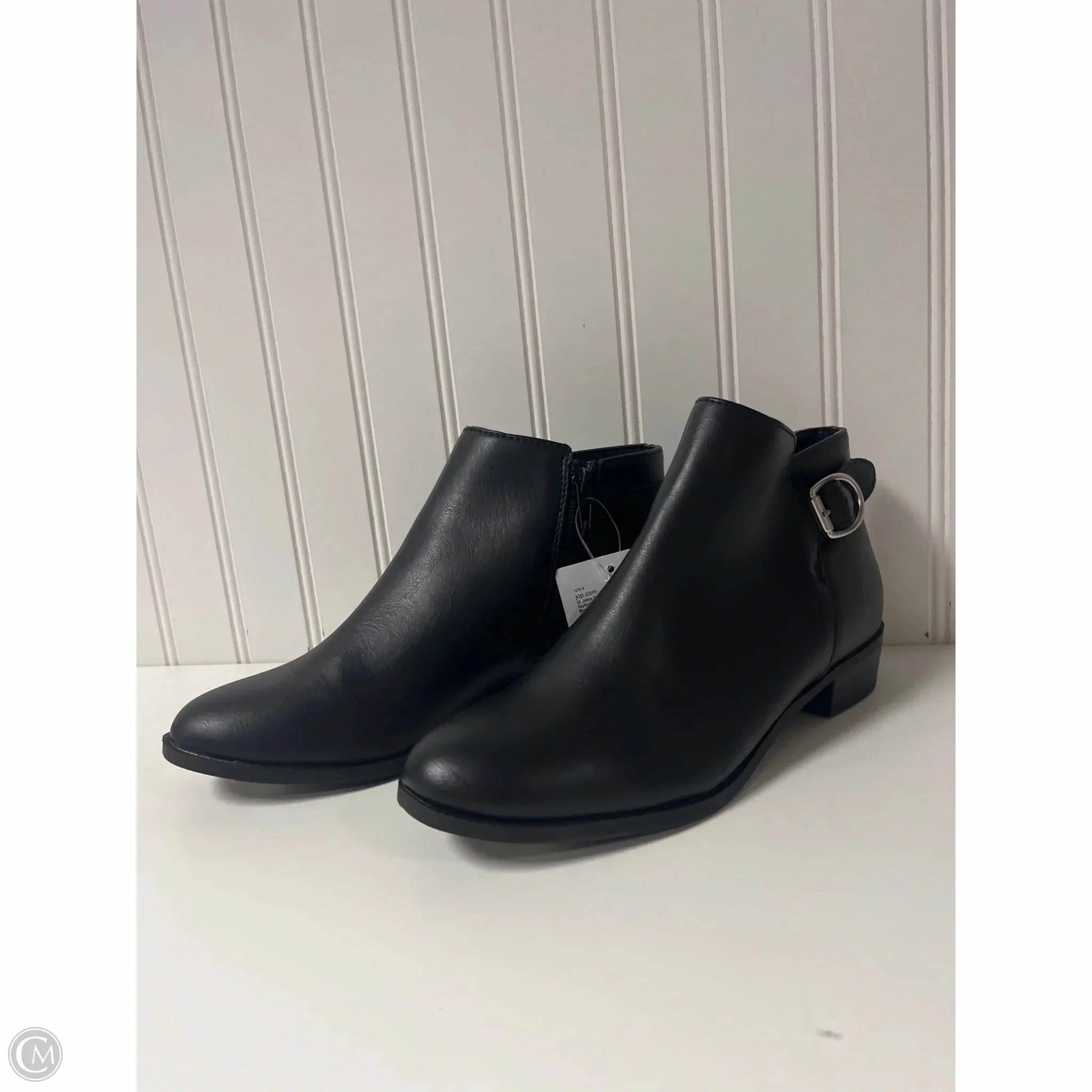 Eco Material Cold Weather Commuter All Weather Functional Minimalist Boots Ankle Heels By St Johns Bay In Black, Size: 6.5