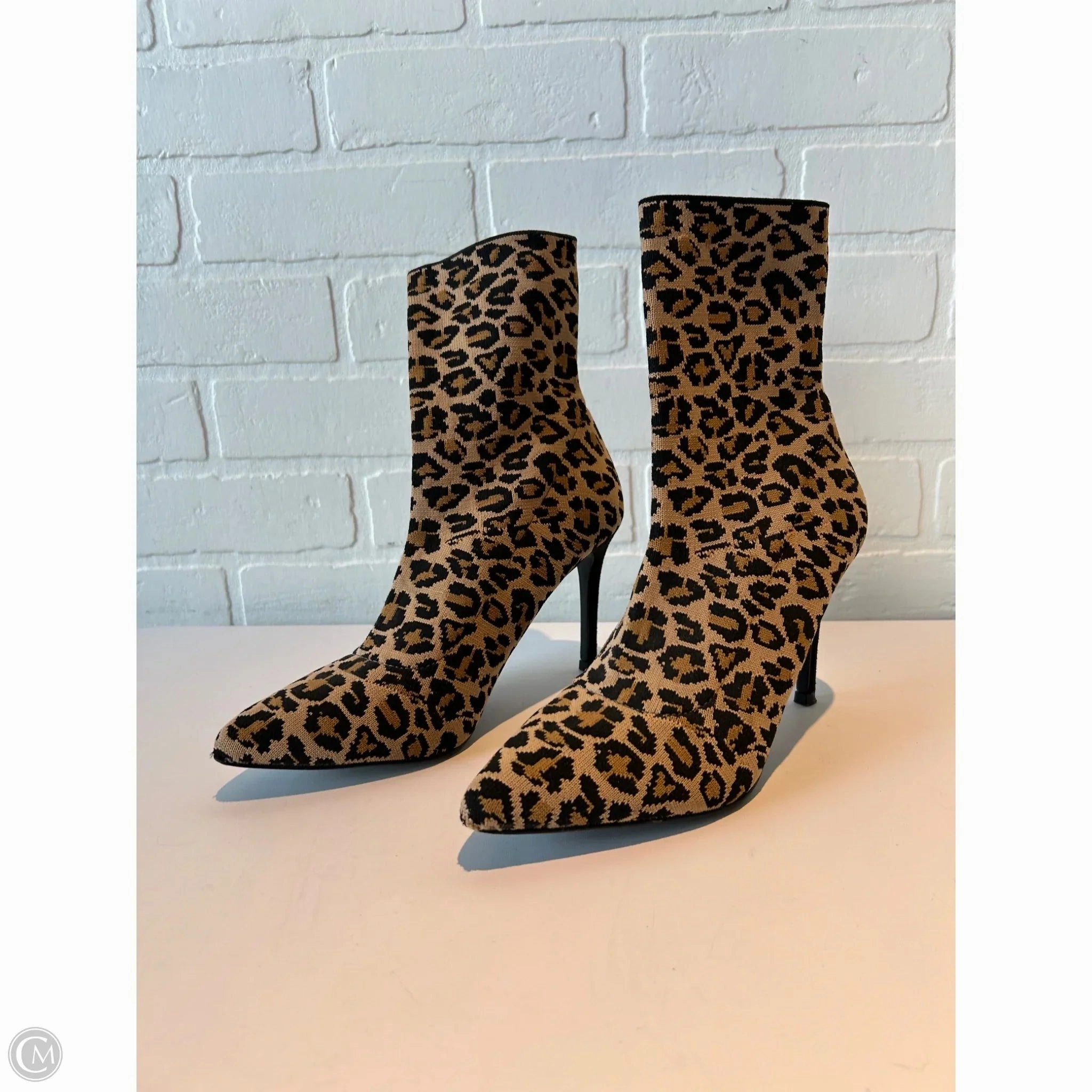 Boots Ankle Heels By Steve Madden In Animal Print, Size: 7 Daily Rugged
