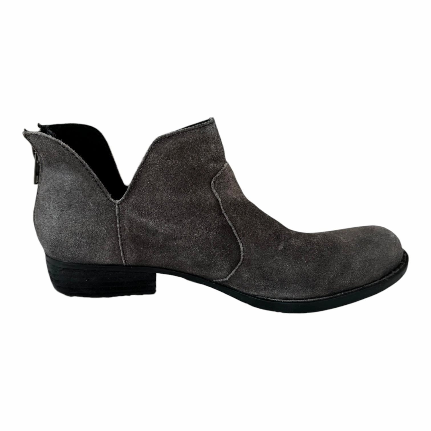 Boots Ankle Flats By Born In Grey, Size: 10 Zip Fast Rugged Built Mountain Hike