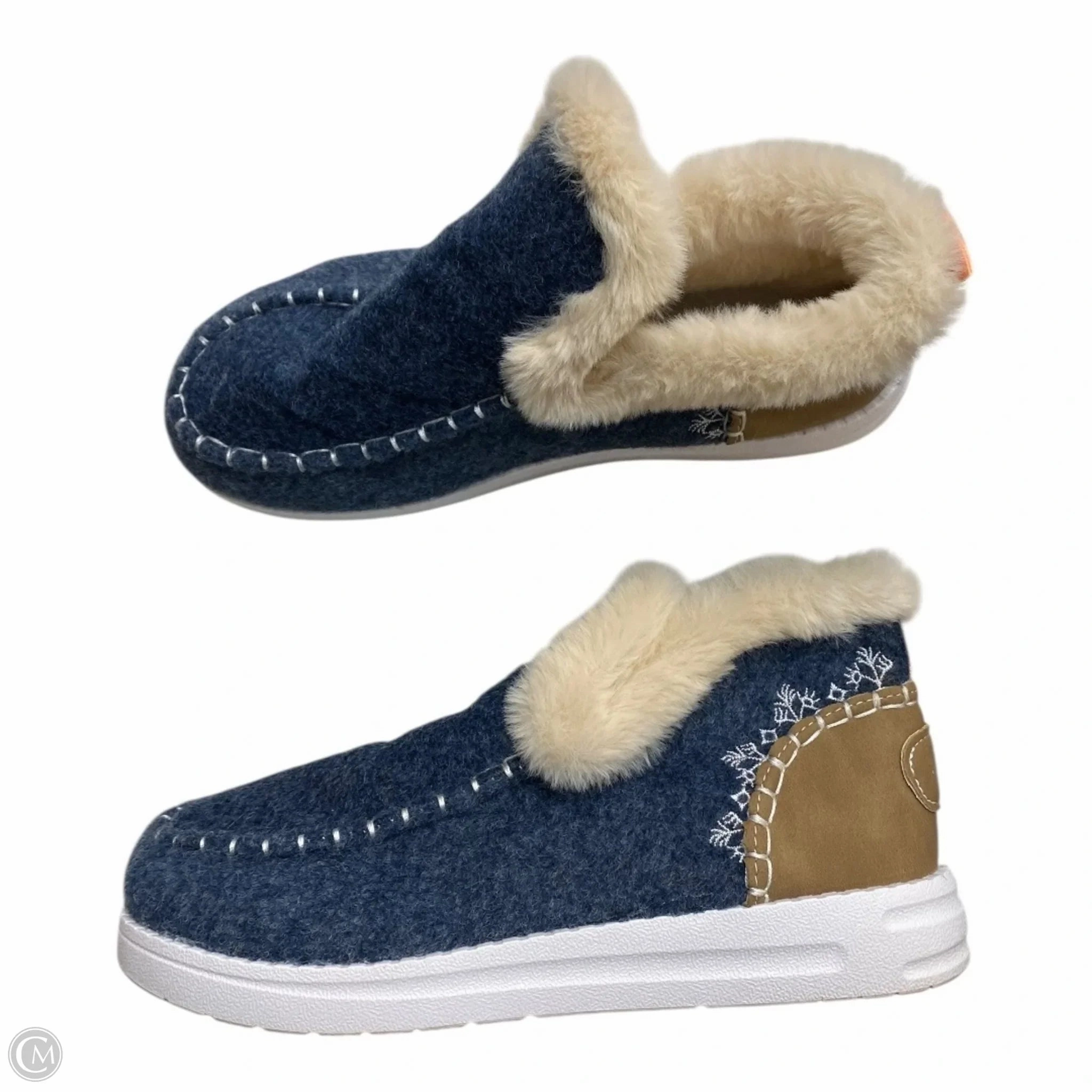 Boots Ankle Flats By Clothes Mentor In Blue, Size: 9 Everyday Wear
