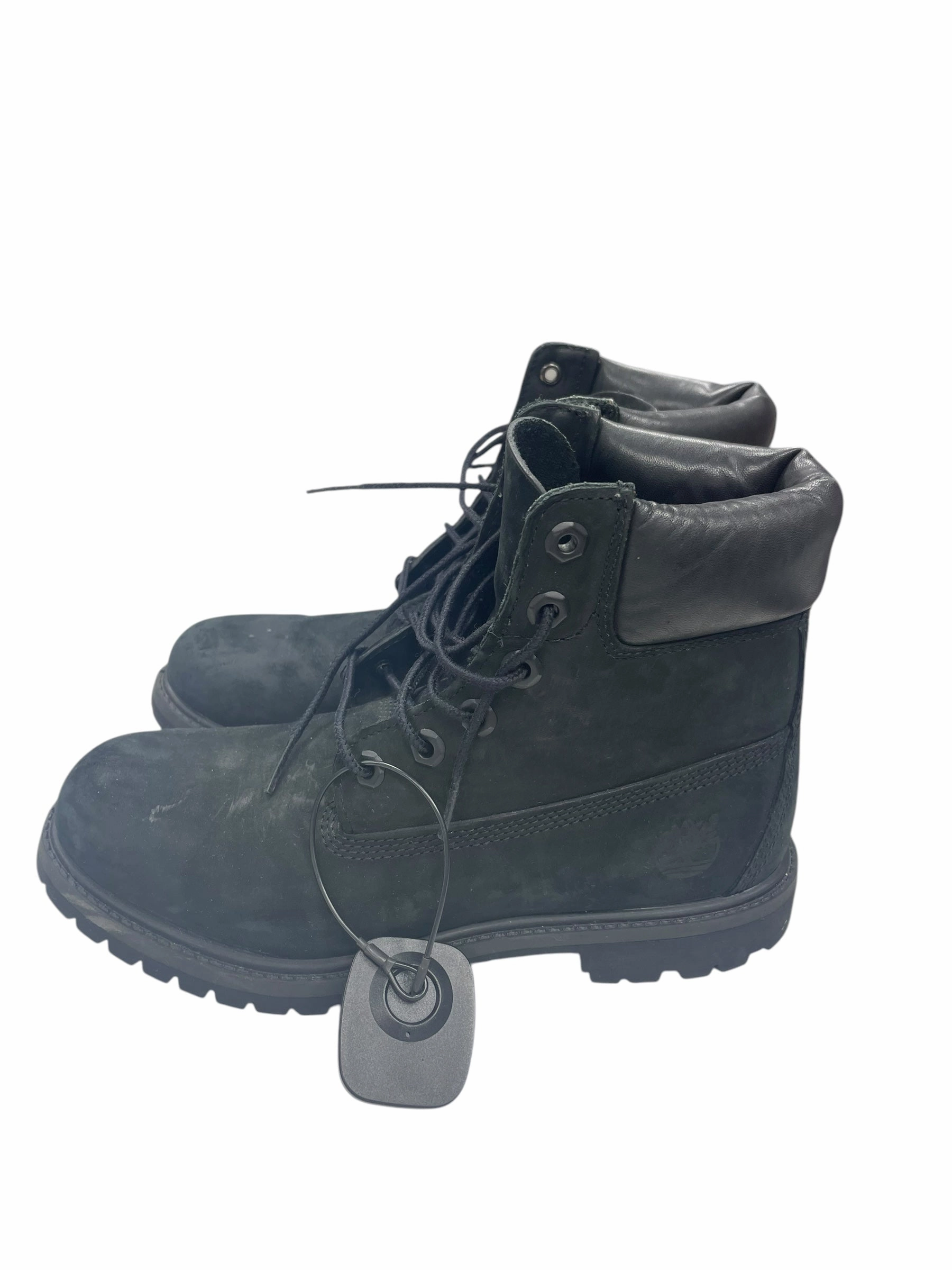 Lace   Up Closure Boots Ankle Flats By Timberland In Black, Size: 8