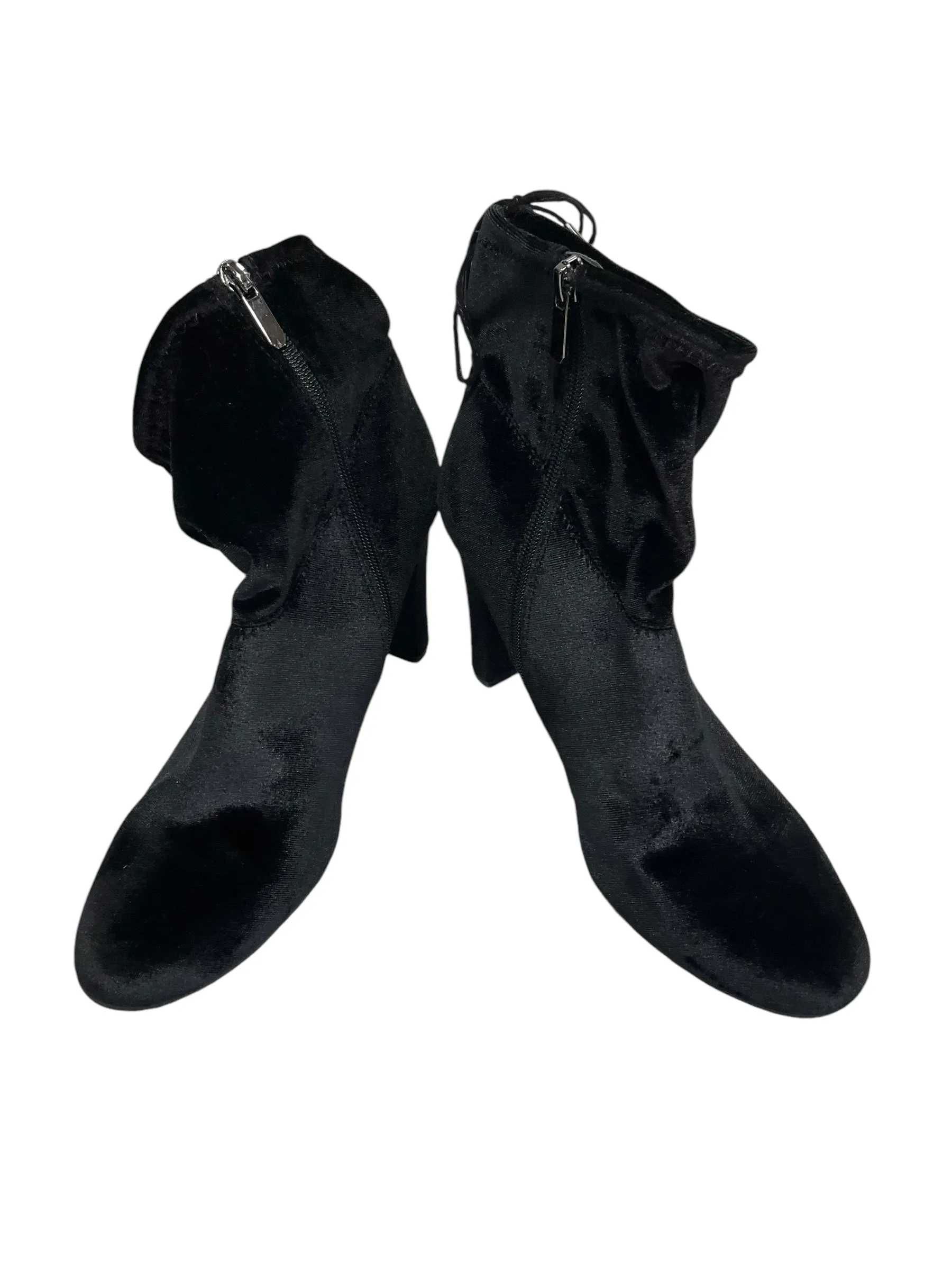 Boots Mid-calf Heels By Libby Edelman In Black, Size: 11 Comfort Boot Night Fashion
