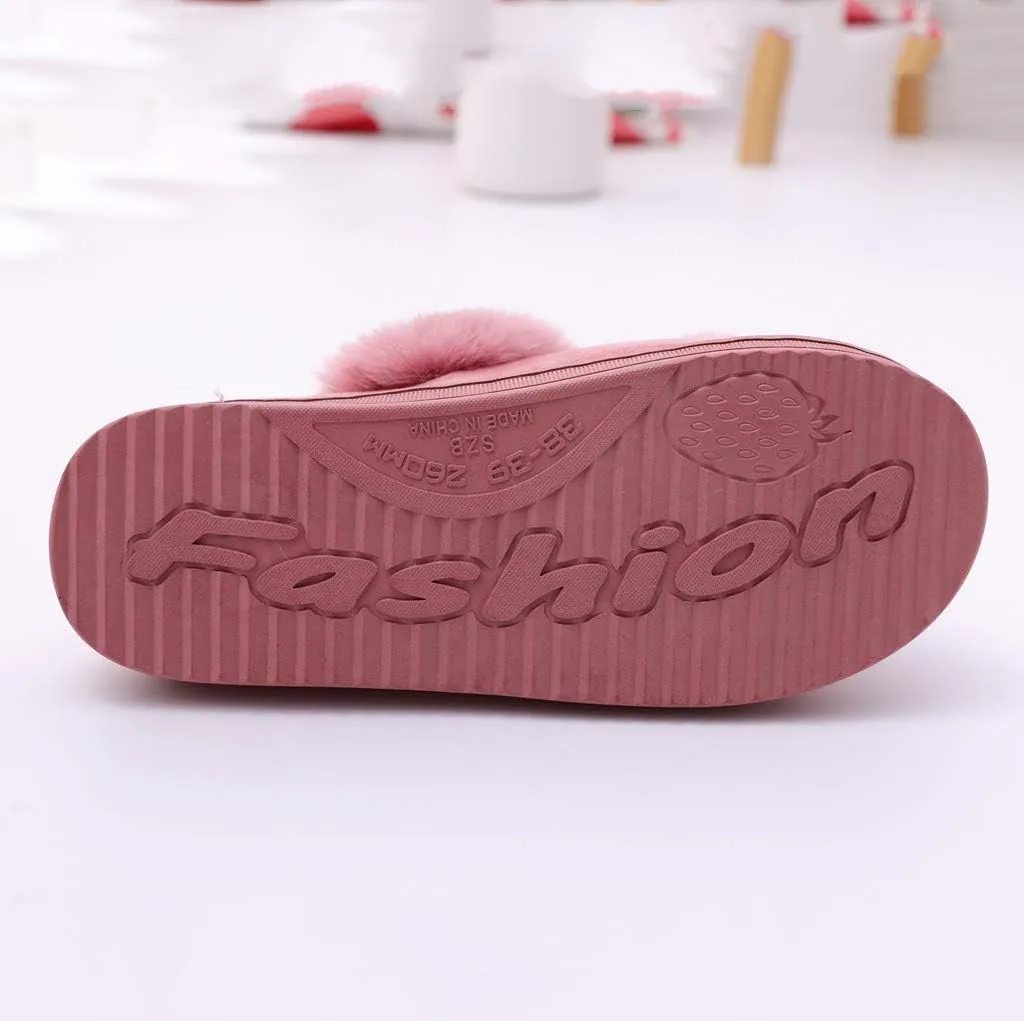 Rabbit Slippers for Women Cute Cartoon Indoor Slippers Funny Animal Bedroom Slippers Warm Plush House Shoes