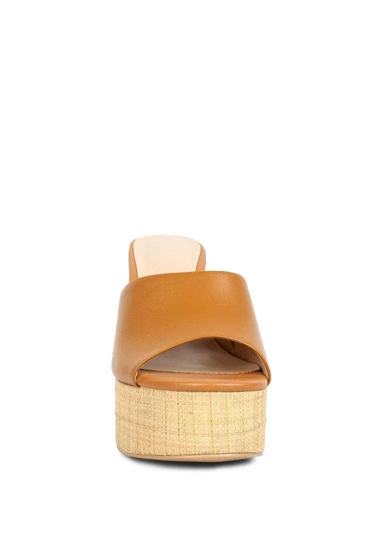 RAG & CO Shuri Open Toe High Block Heel Sandals