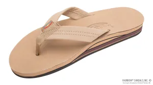 Lightweight Rainbow Mens Double Layer Thick Strap Sandal