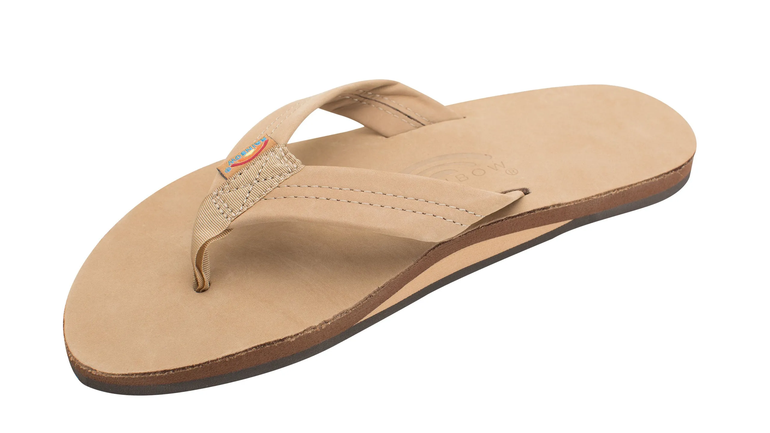 Rainbow Mens Single Layer Thick Strap Sandal Stylish Walking Shoes