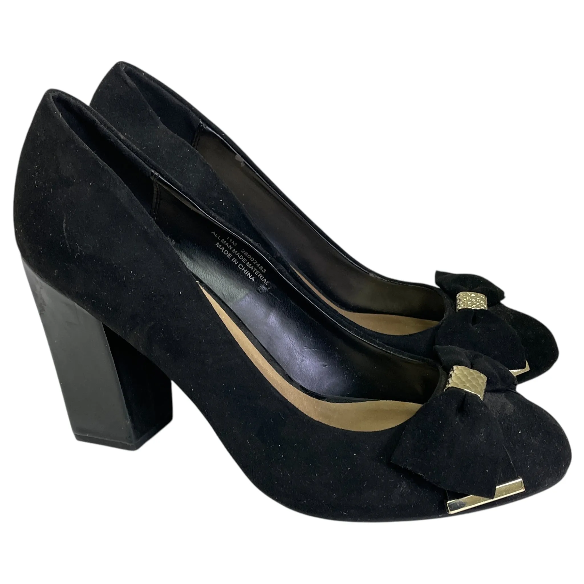 Shoes Heels Block By Cato In Black, Size:11 Dressy High Heels Statement Heels