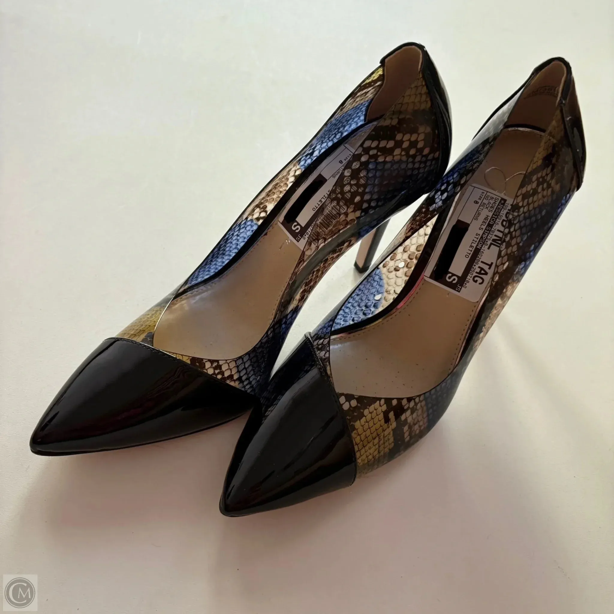 Classic Booties Shoes Heels Stiletto By Jessica Simpson In Black, Size: 8