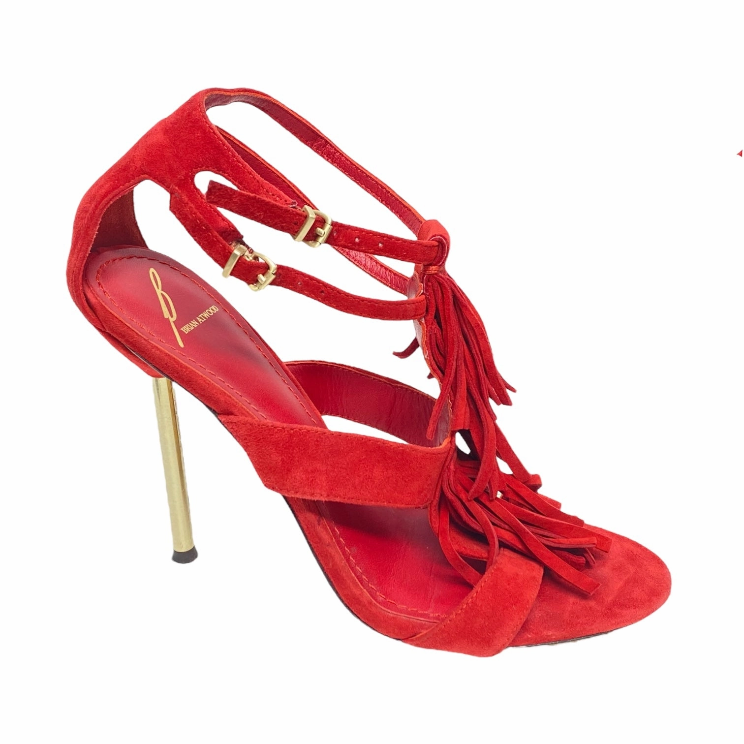 Shoes Heels Stiletto By Brian Atwood In Red, Size: 8 Feminine Touch