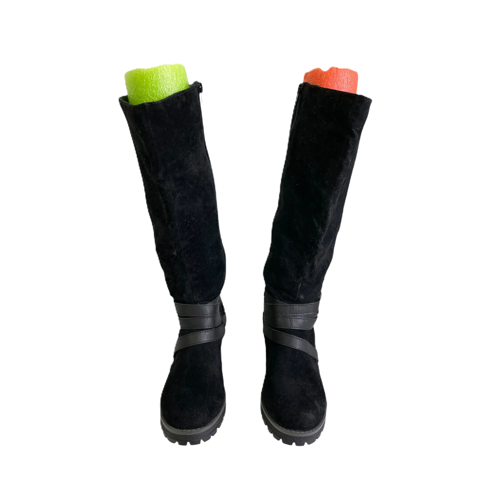 High-Quality Style Boots Knee Flats By Fergalicious In Black, Size: 8