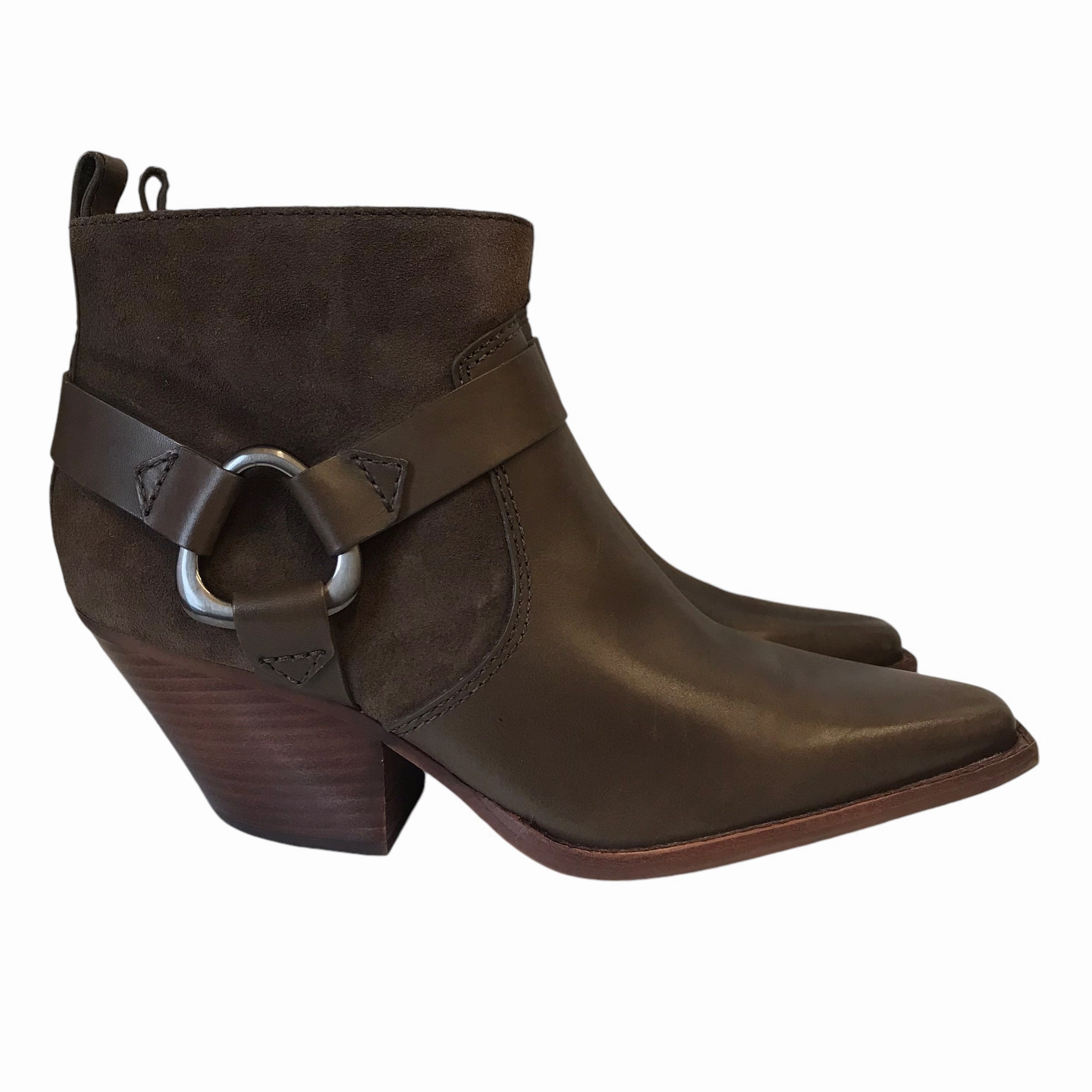 Boots Ankle Heels By Vince Camuto In Brown, Size:8.5 Multi   Purpose