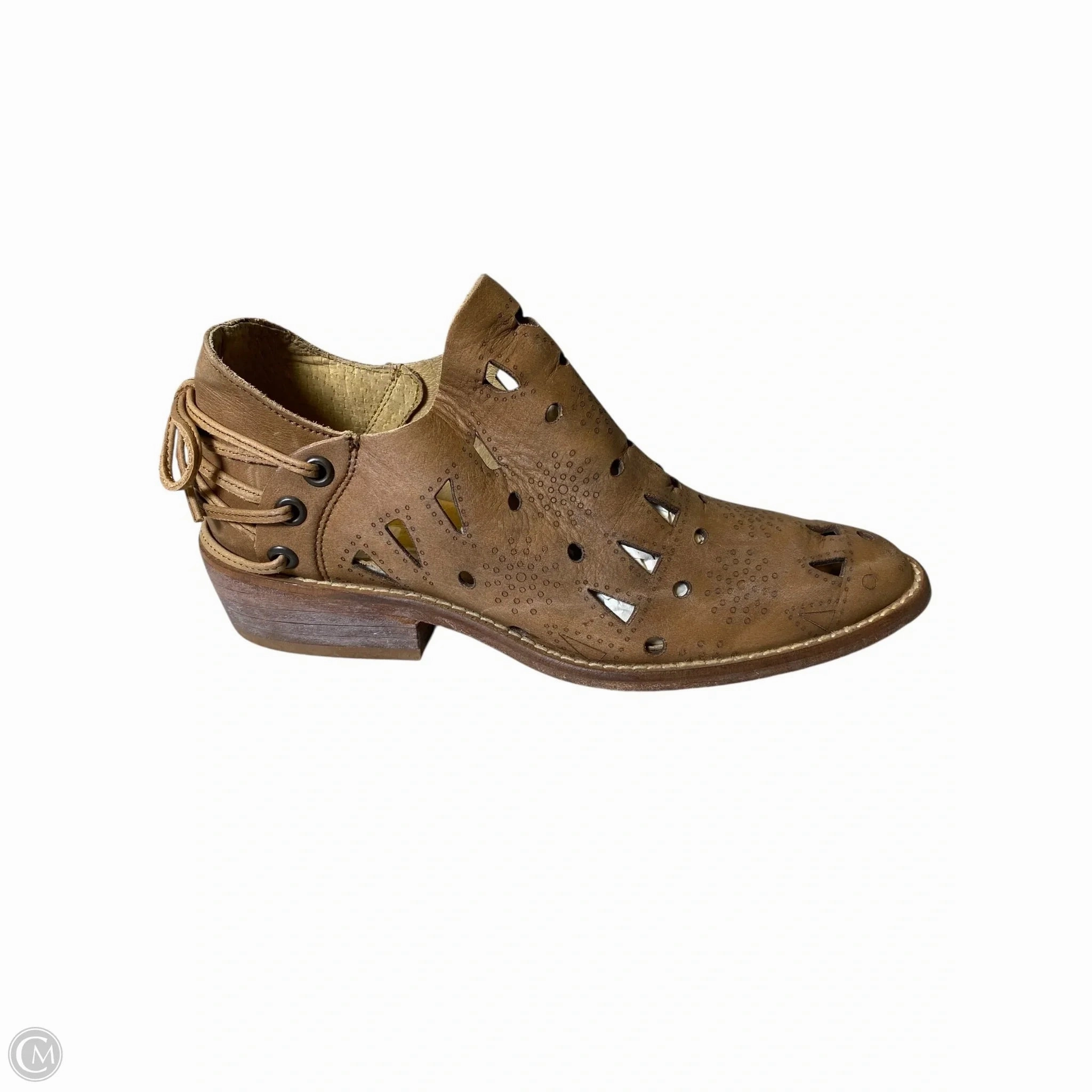 Concert Look Thermal Core Stylish Explorer Boots Ankle Heels By Musse & Cloud In Brown, Size: 6