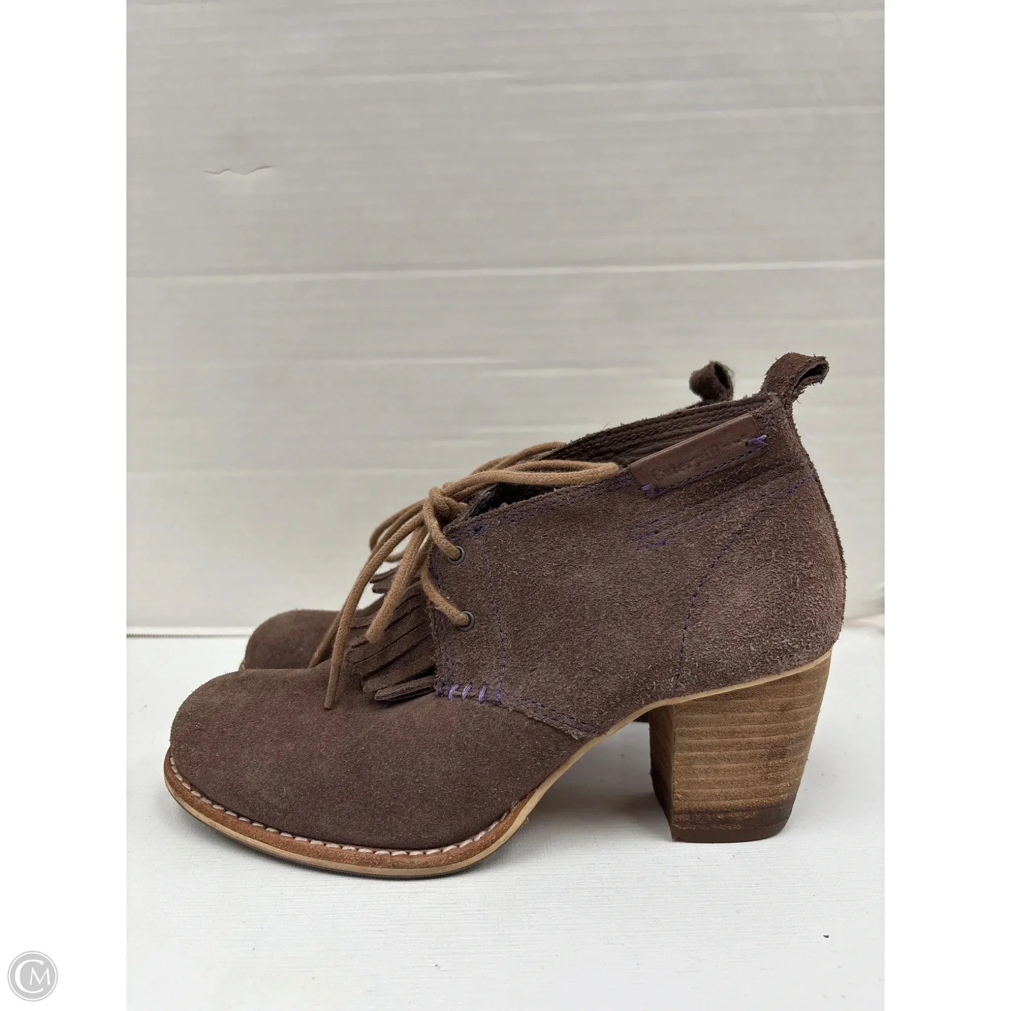 Creative Vibe High Density Shoes Heels Block By Clothes Mentor In Taupe, Size: 7