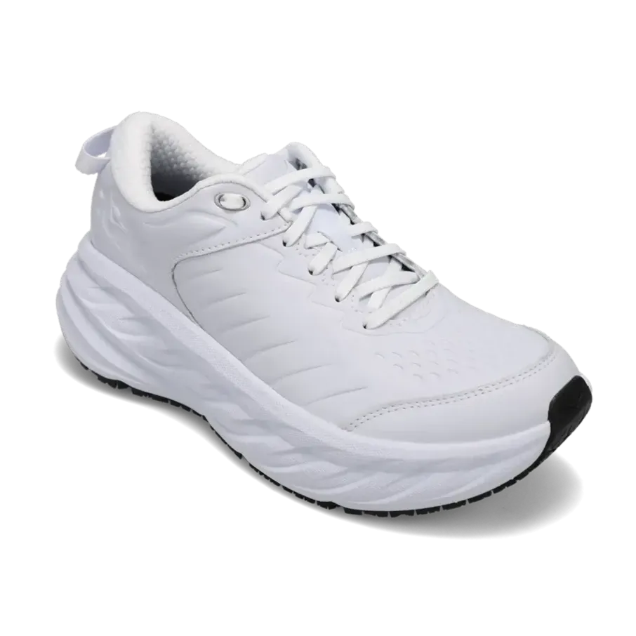Women's Bondi Slip Resistant White/White Breathable Cushioning