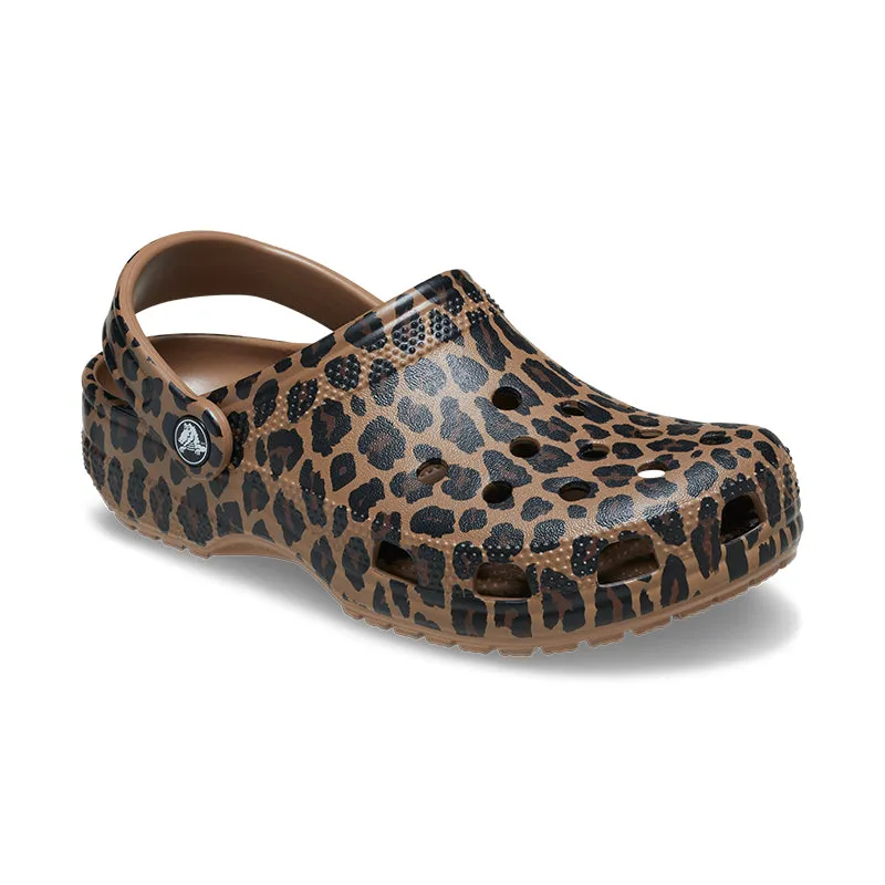 Women's Classic Animal Clog Leopard Soft Material Anti   Odor