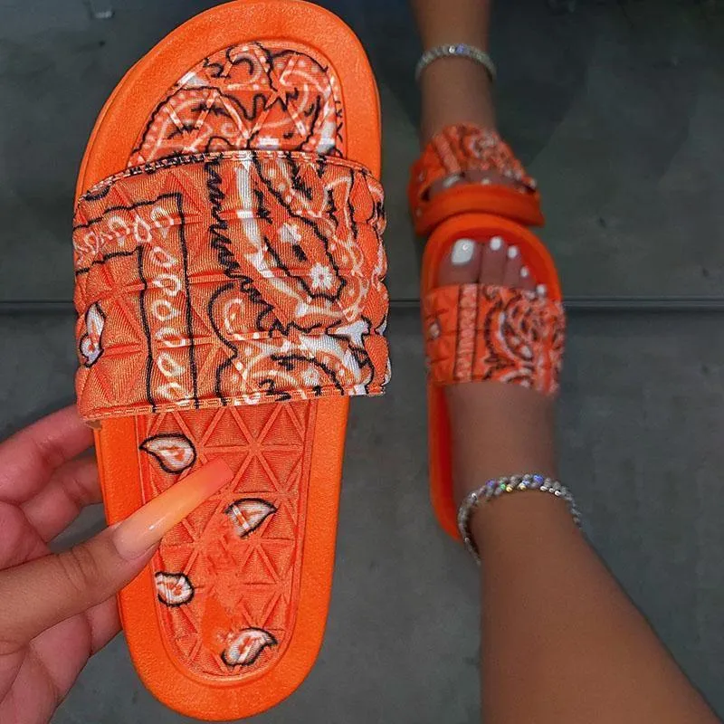 Rhinestone Faux Fur Slippers Platform Flat Shoes Flip Flops Sandals